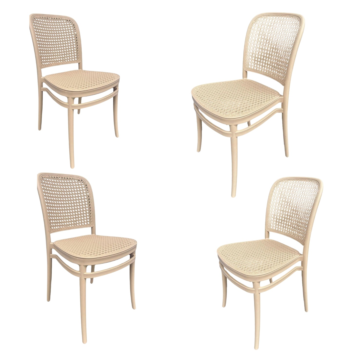 Silla En Polipropileno Solea Redonda Tipo Mimbre