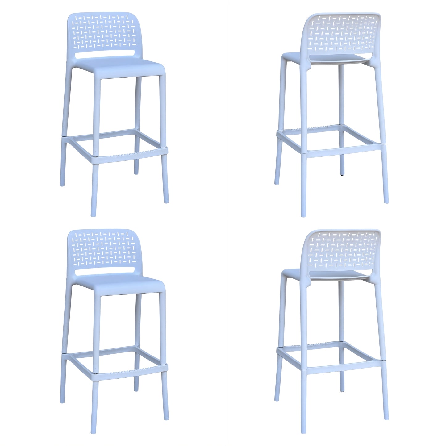 Butaco Alto Con Respaldo Calado