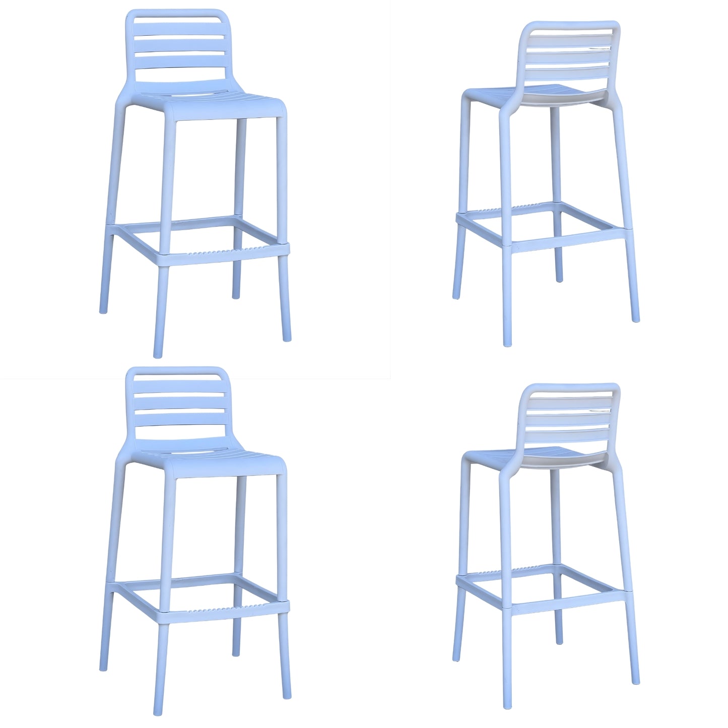 Butaco Alto Con Respaldo Listado