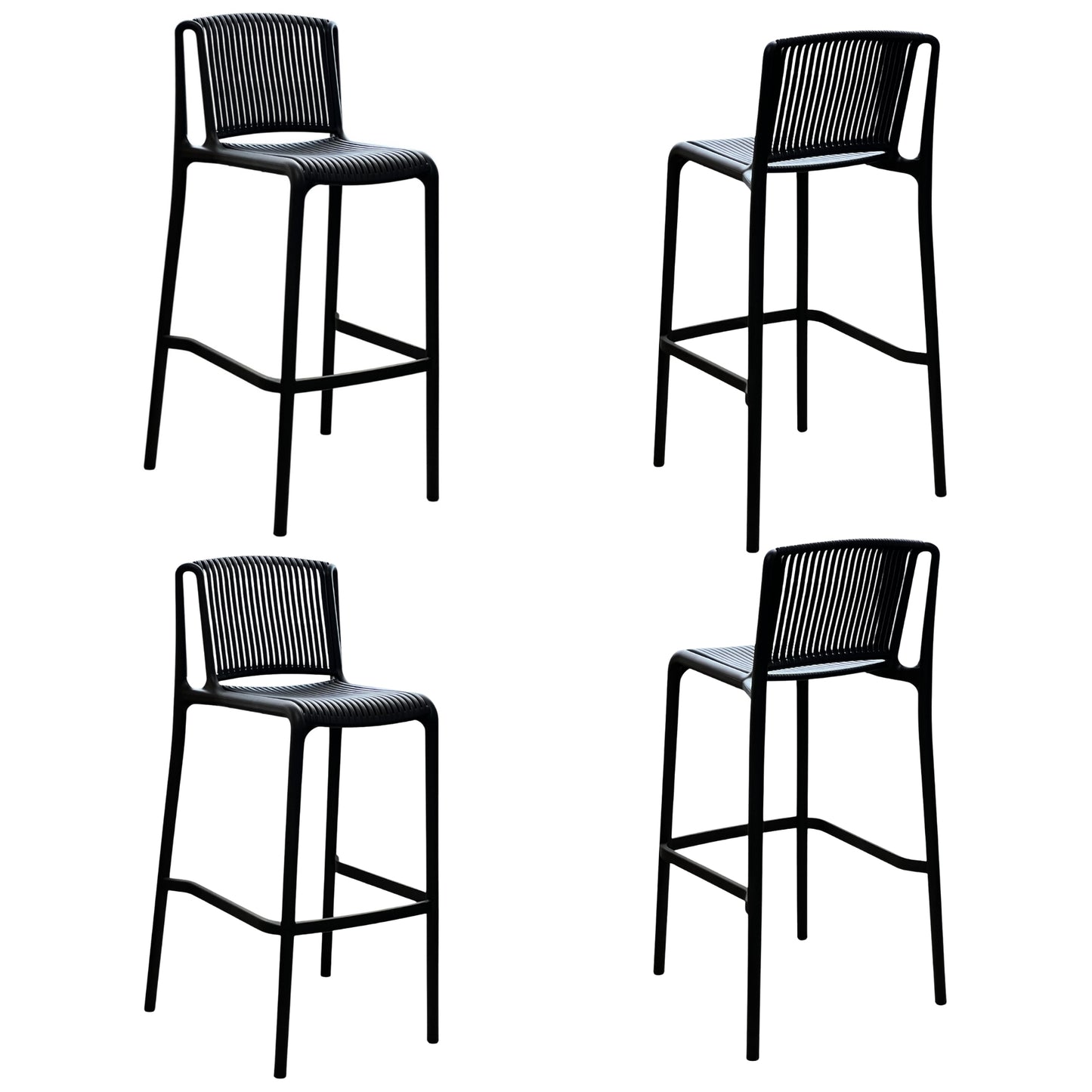 Butaco Alto Elegante Con Respaldo Abierto