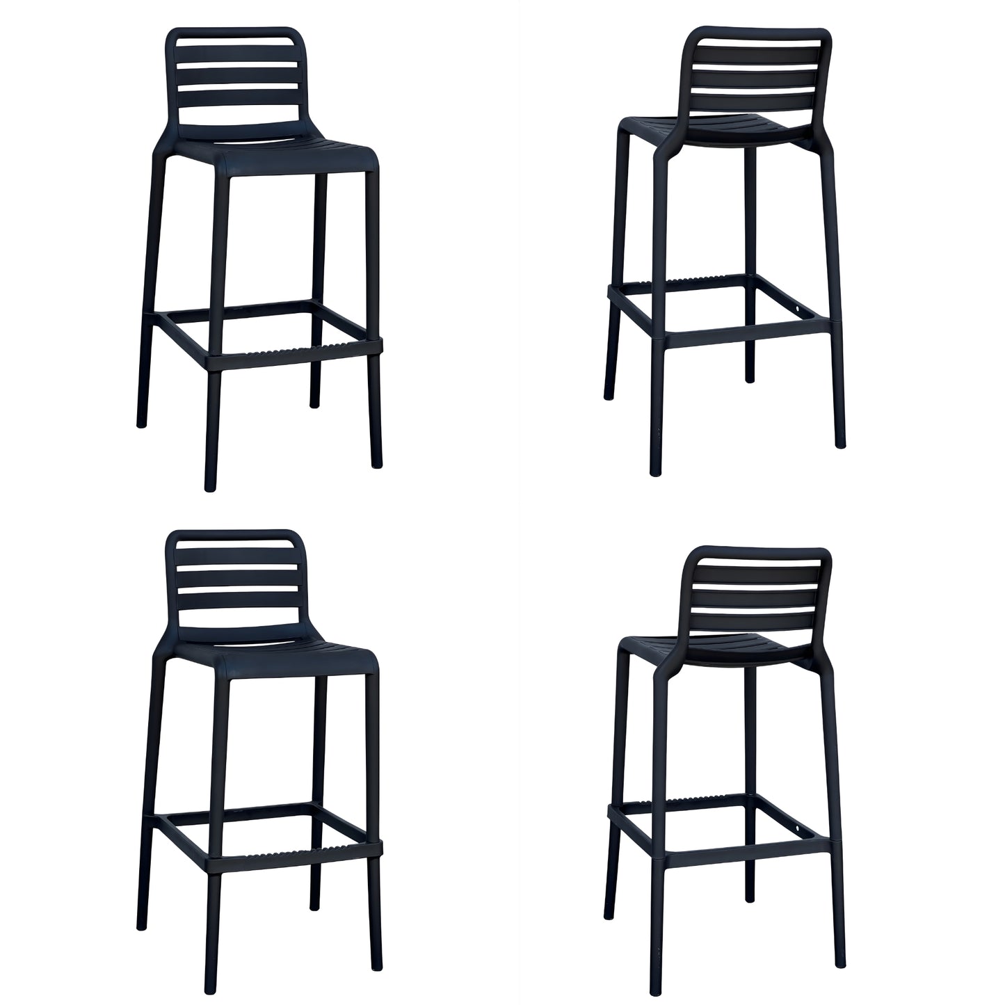 Butaco Alto Con Respaldo Listado