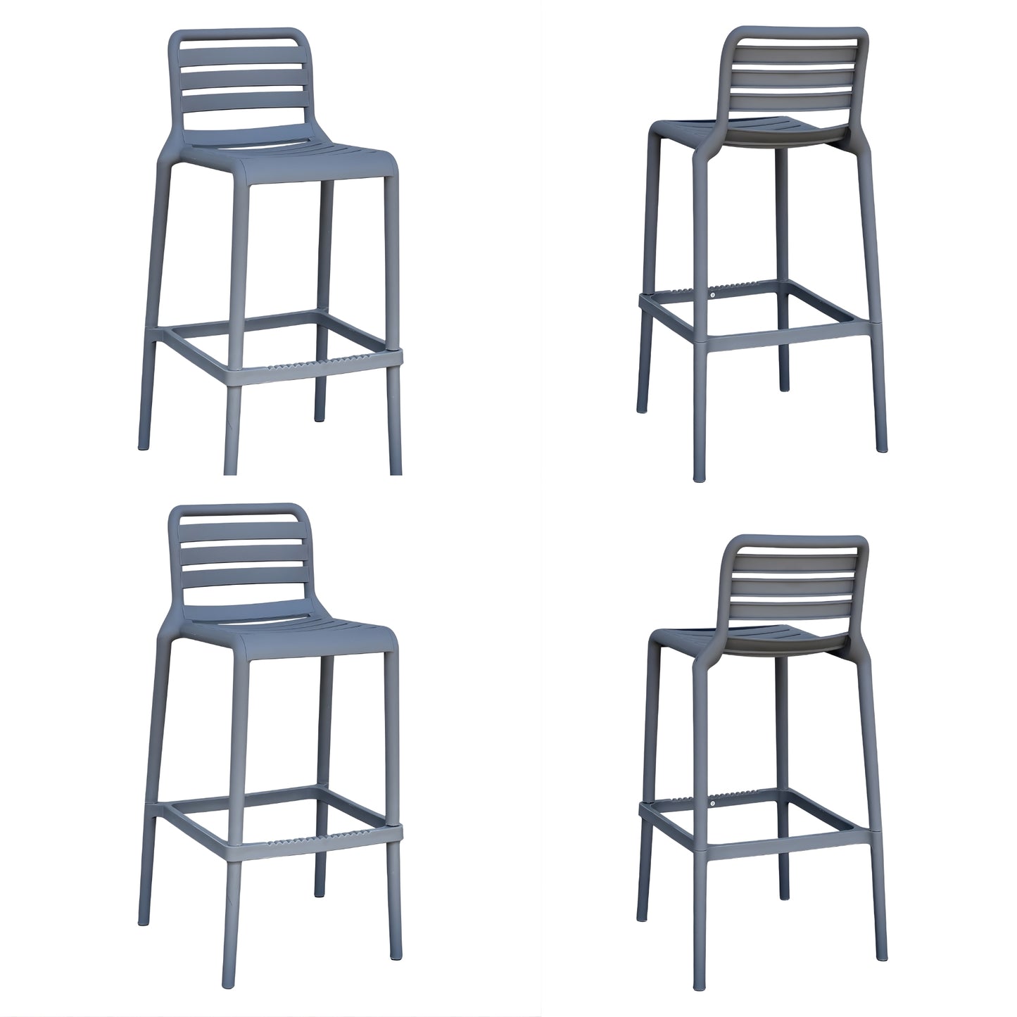 Butaco Alto Con Respaldo Listado