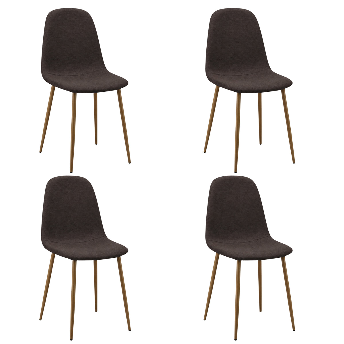 Silla De Diseño Domi Con Patas Metálicas