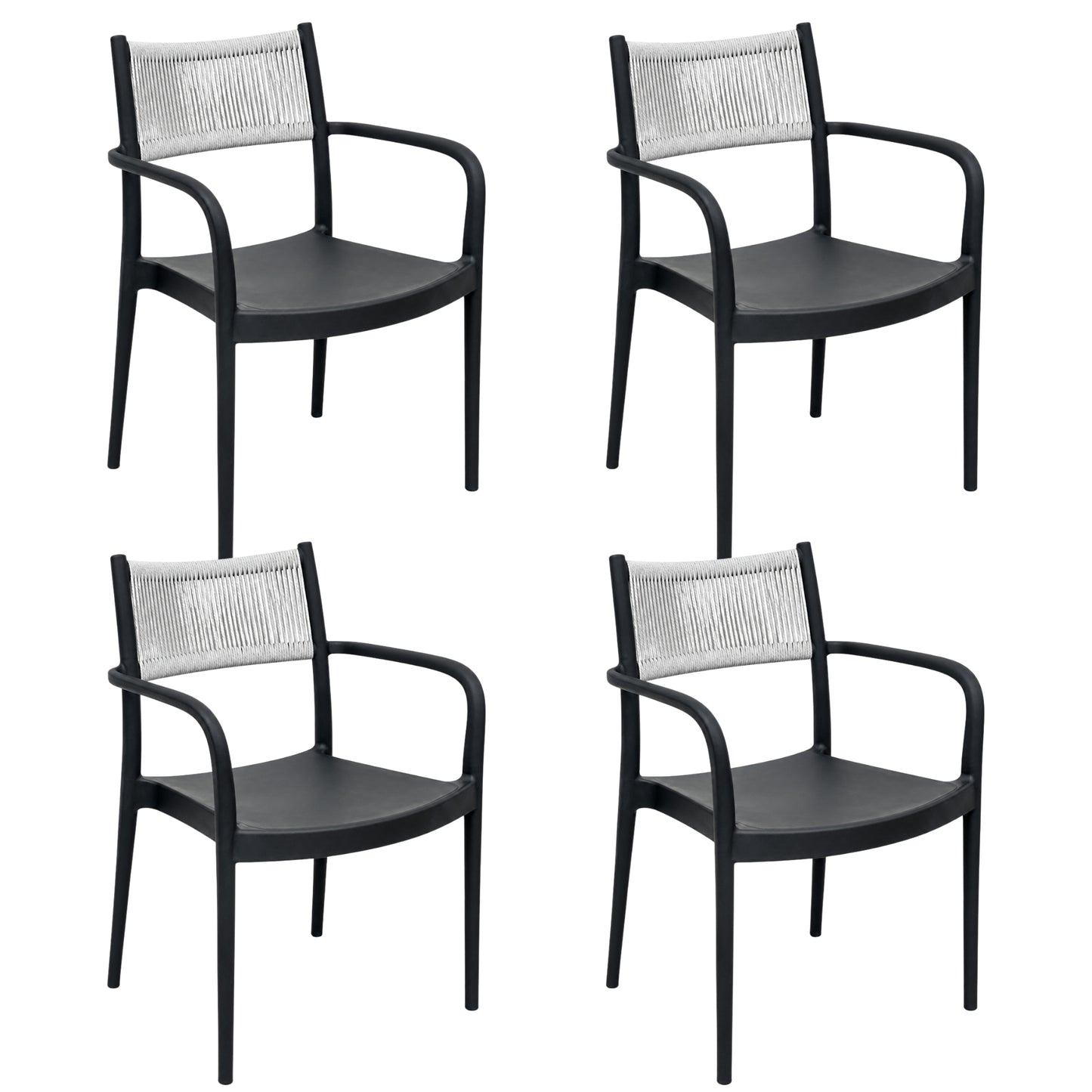 Silla Baru Con Brazos Y Espaldar Mallado