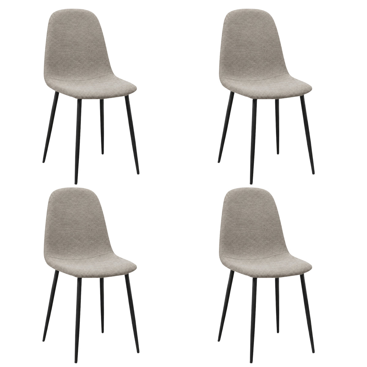 Silla De Diseño Domi Con Patas Metálicas