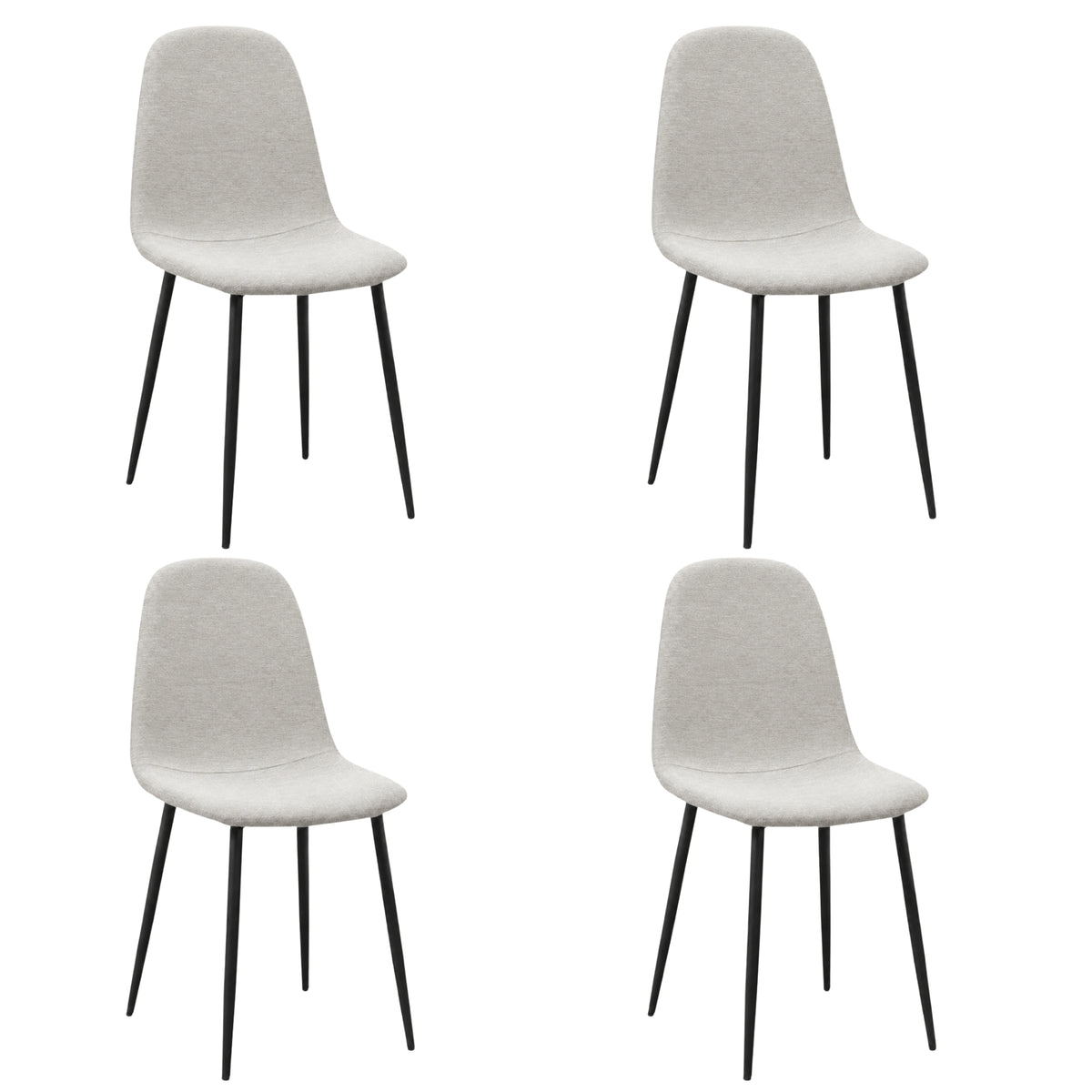 Silla De Diseño Domi Con Patas Metálicas