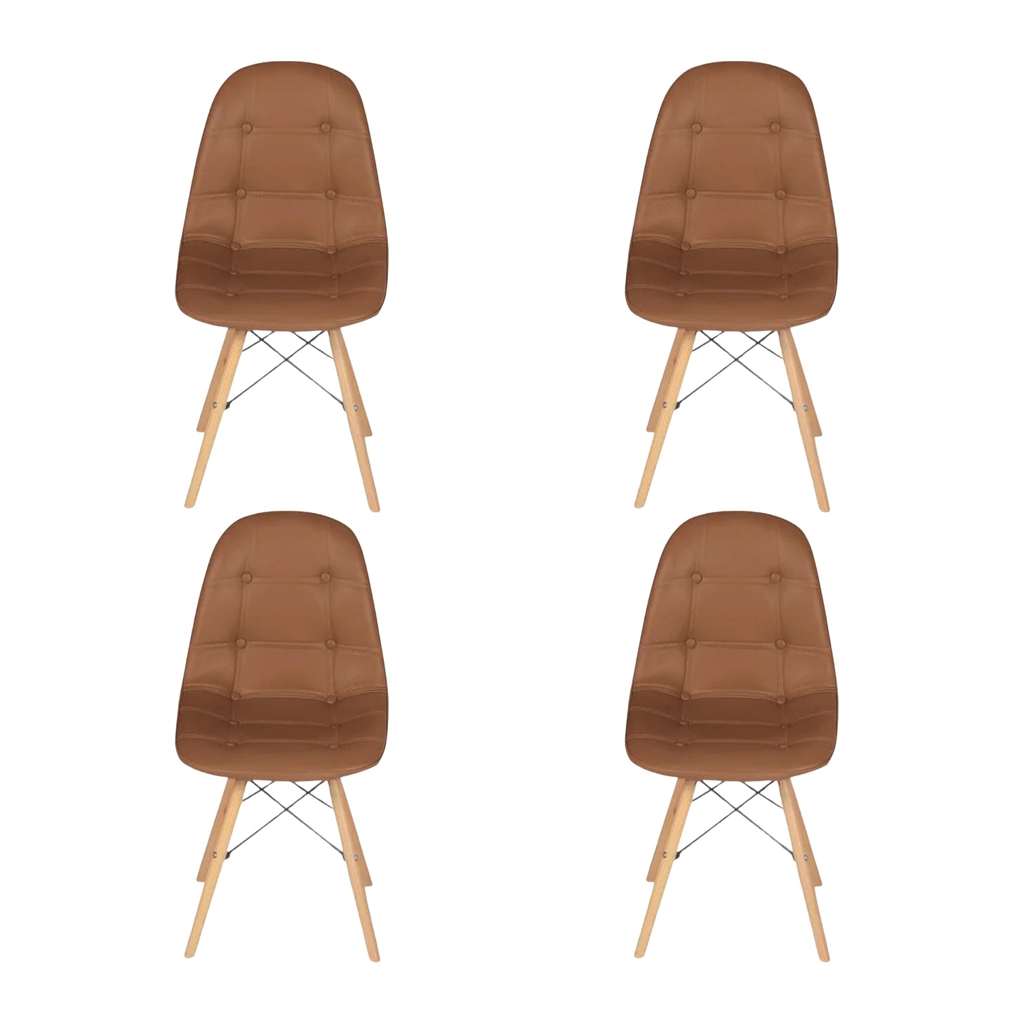 Silla De Diseño Eames Con Botones