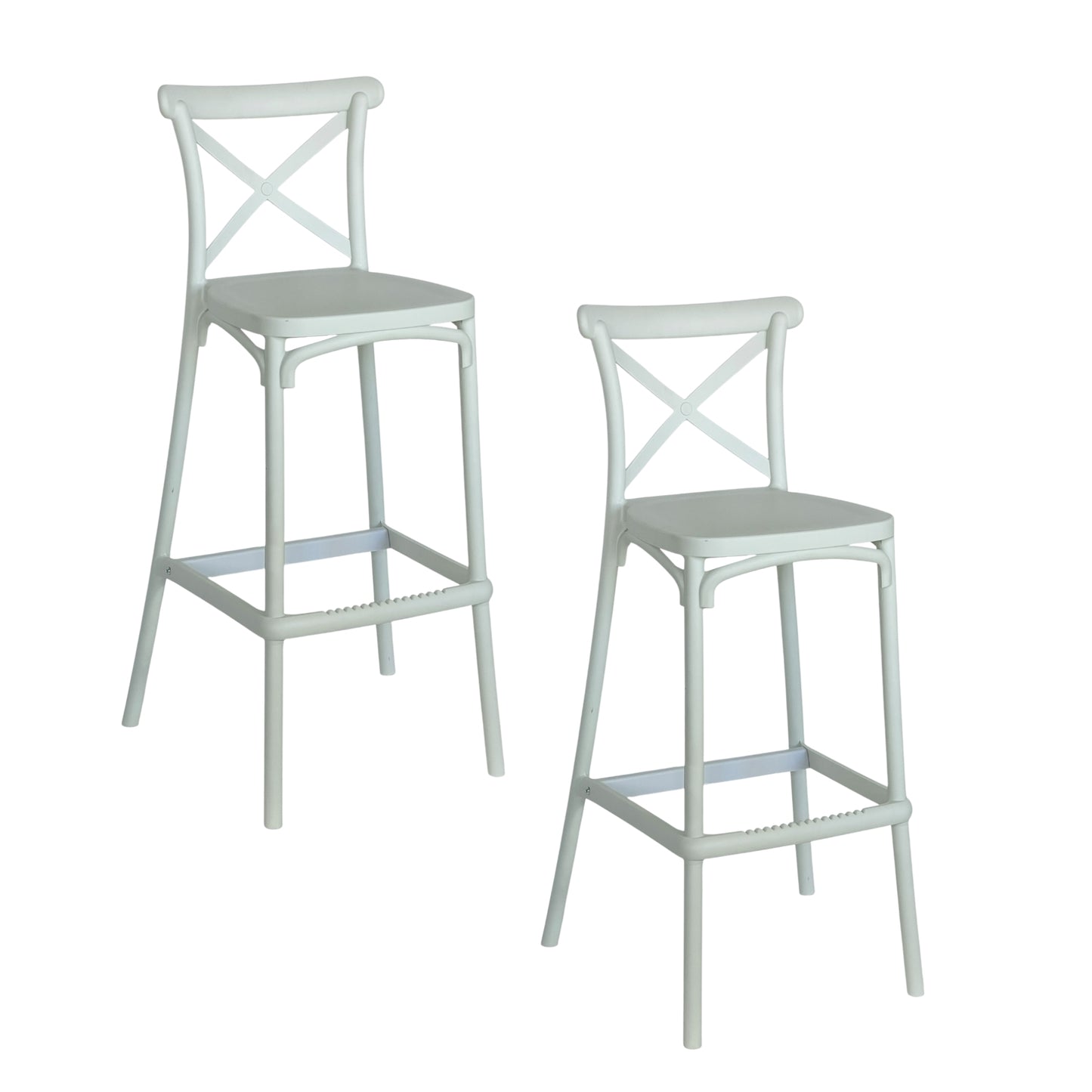 Silla De Barra Crossback En Polipropileno