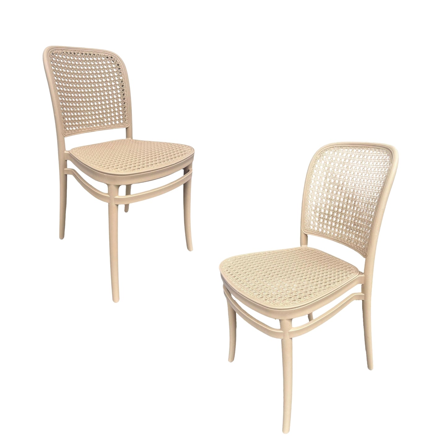 Silla En Polipropileno Solea Redonda Tipo Mimbre