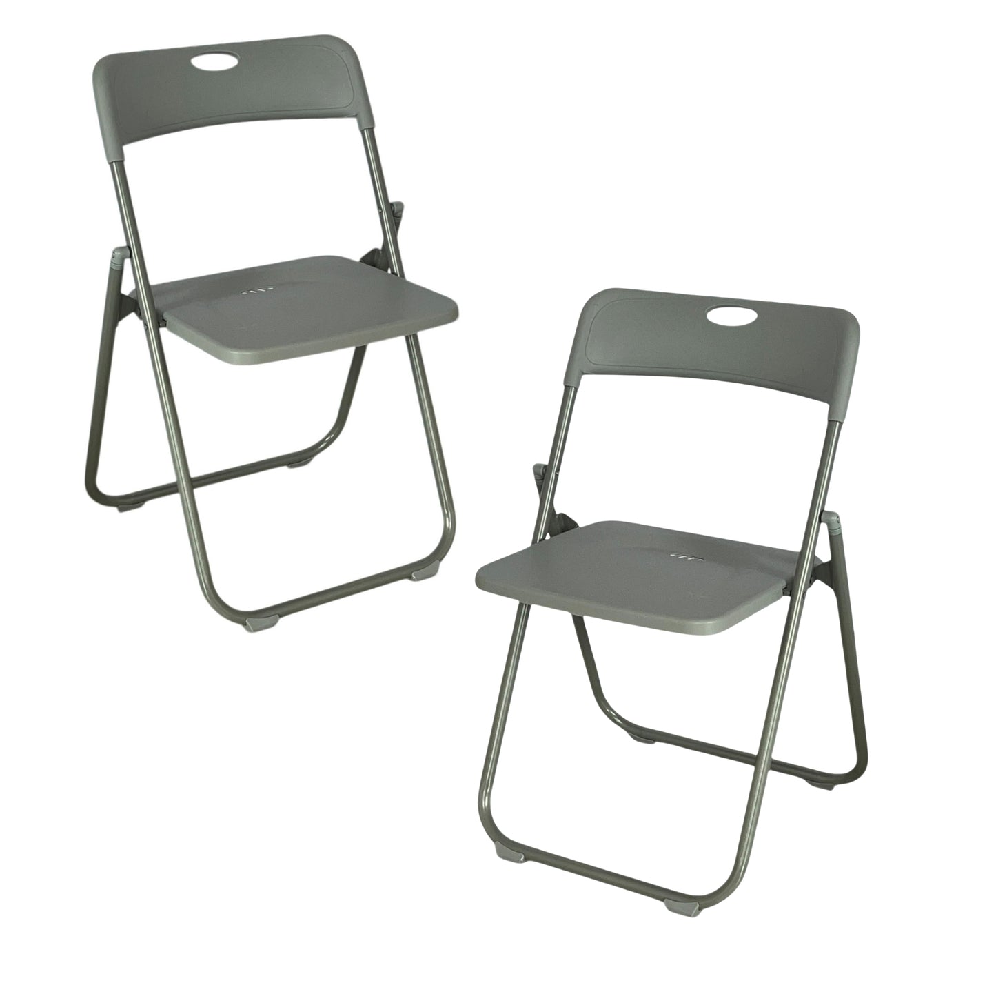 Sillas Color Negro Silla Plegable Plástico Reforzada