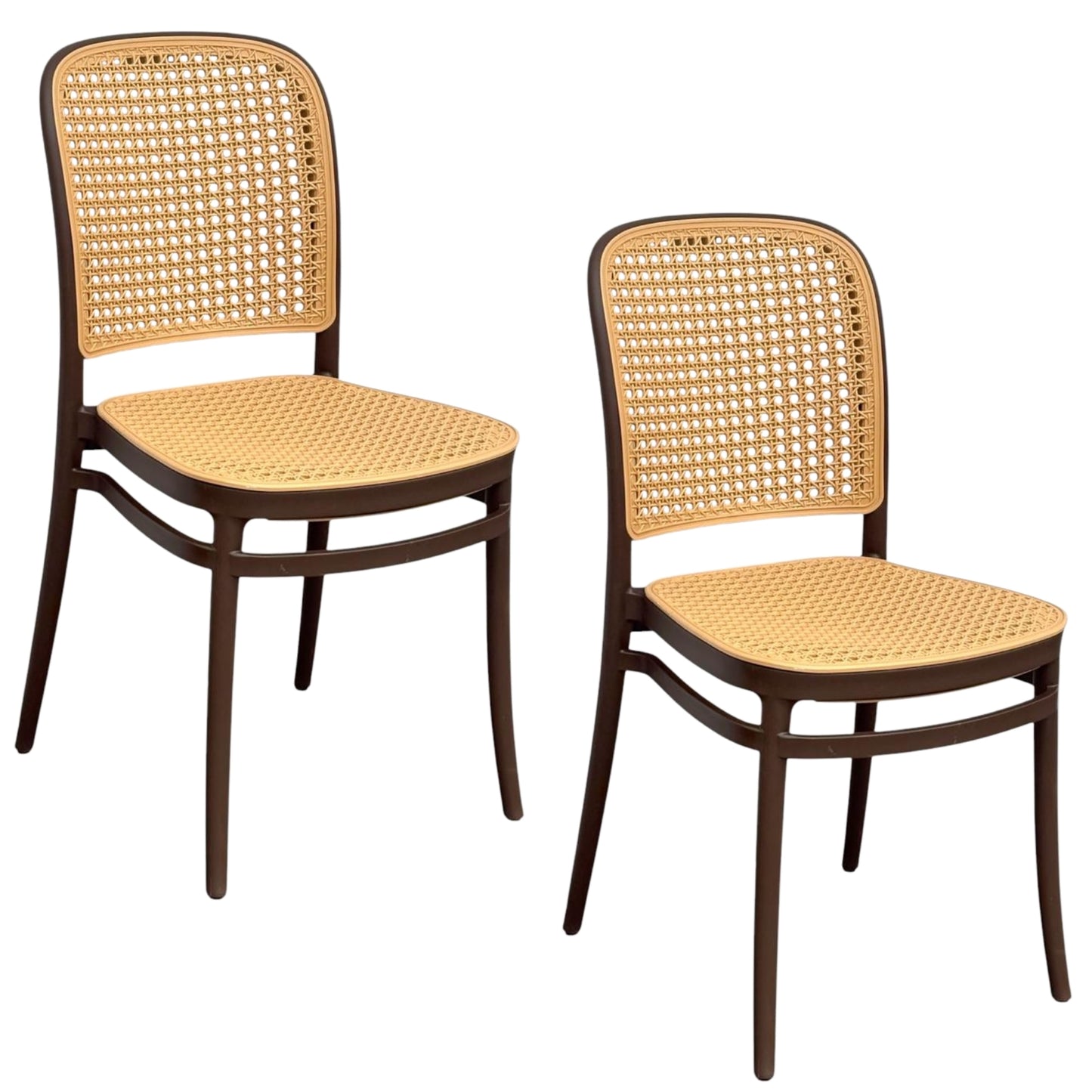Silla En Polipropileno Solea Redonda Tipo Mimbre