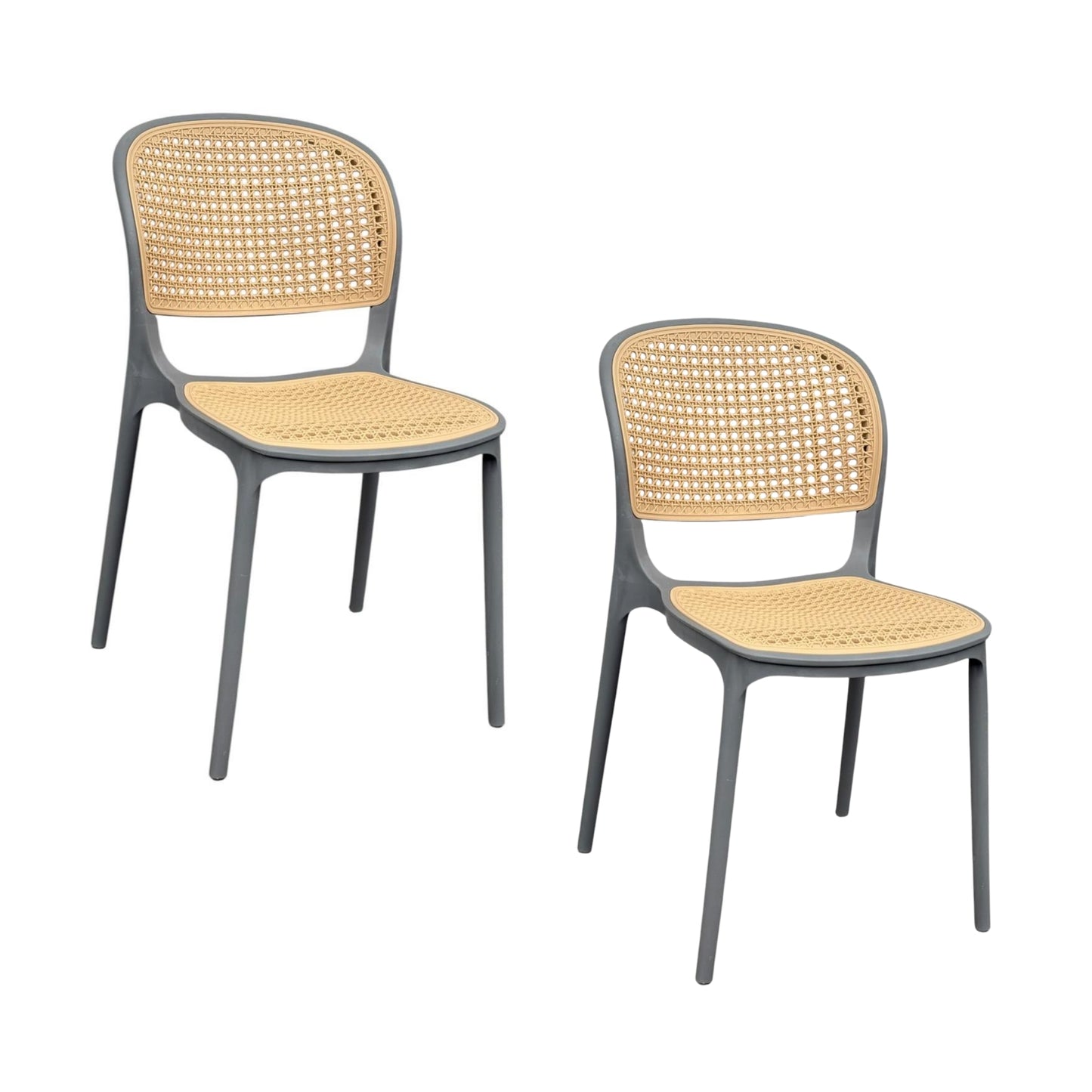 Silla Solea en polipropileno con brazos para hogar, negocio y espacios exteriores