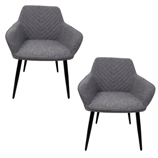Poltrona Milei gris con diseño cómodo para sala de estar, lectura y espacios modernos