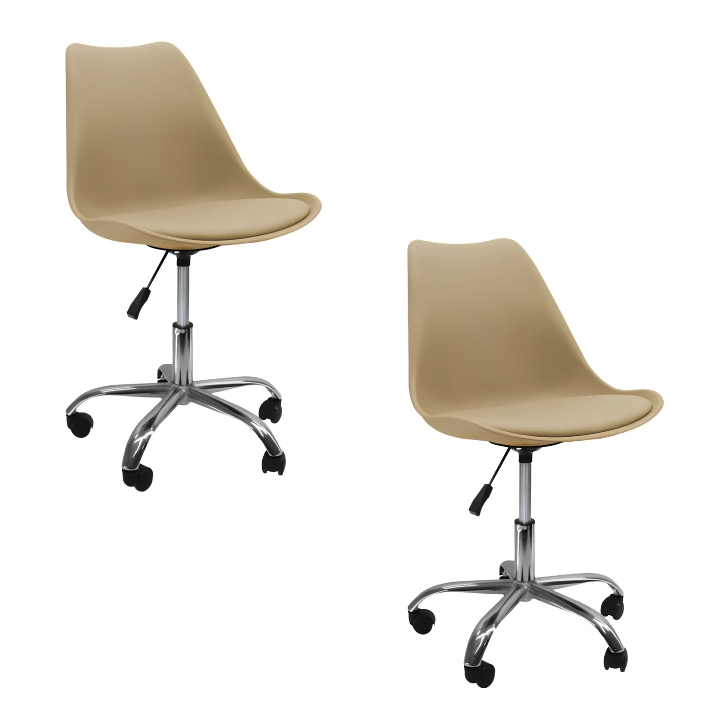 Juego de sillas Eames giratorias 360 para oficina, estudio y uso diario