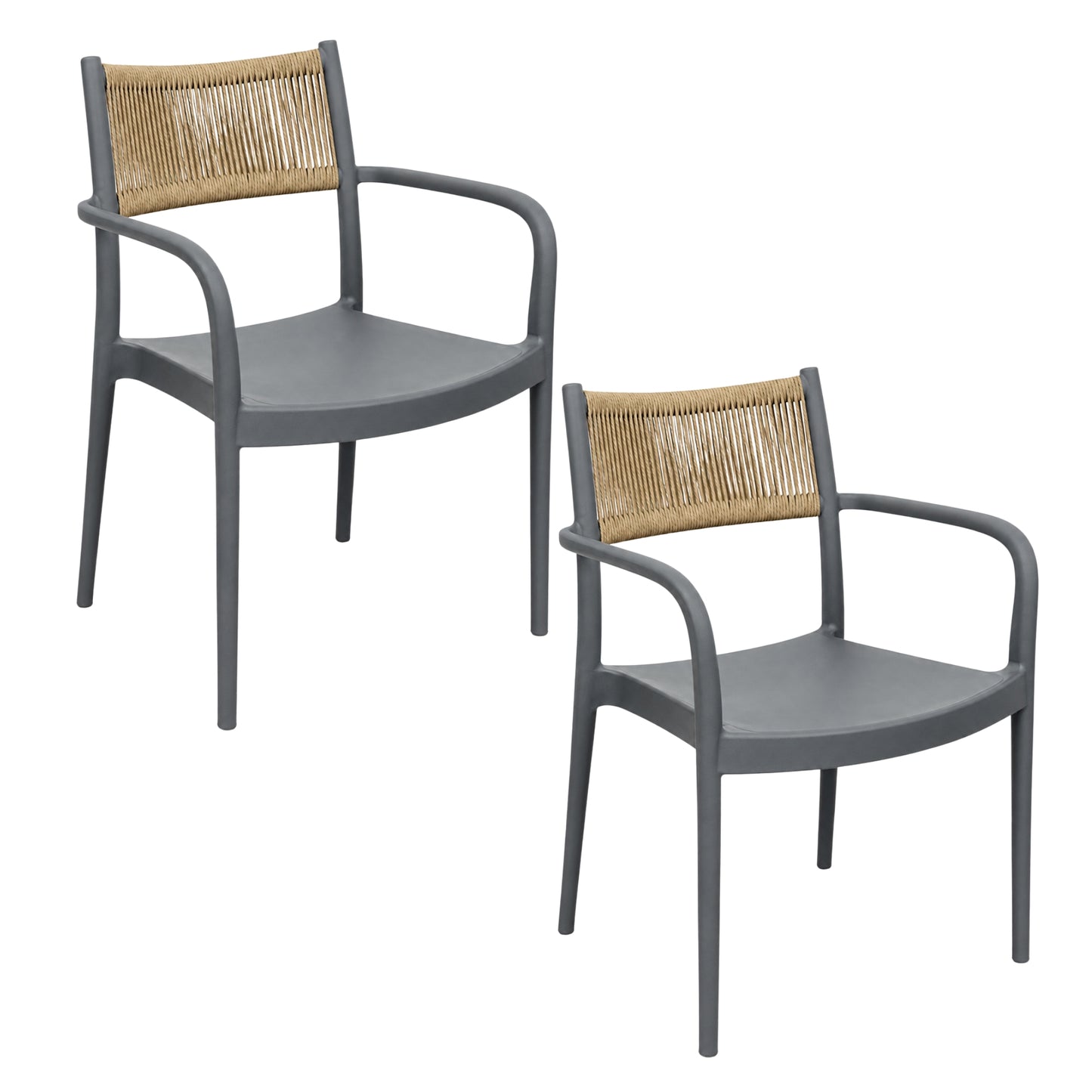 Silla Baru Con Brazos Y Espaldar Mallado