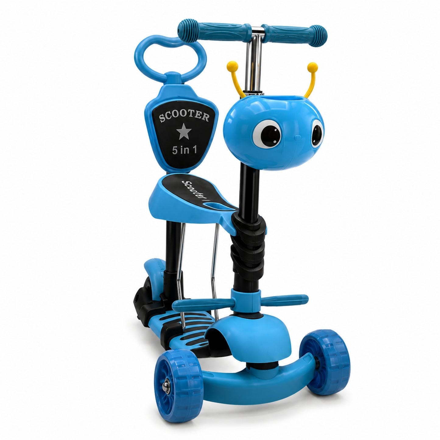 Scooter 5 En 1, 3 Ruedas Y Base Antideslizante