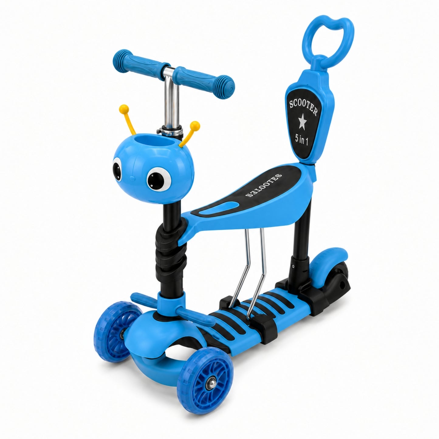 Scooter 5 En 1, 3 Ruedas Y Base Antideslizante