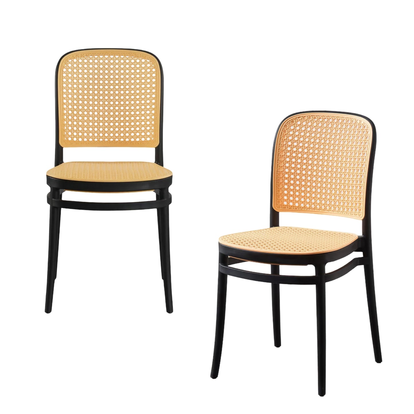 Silla En Polipropileno Solea Redonda Tipo Mimbre