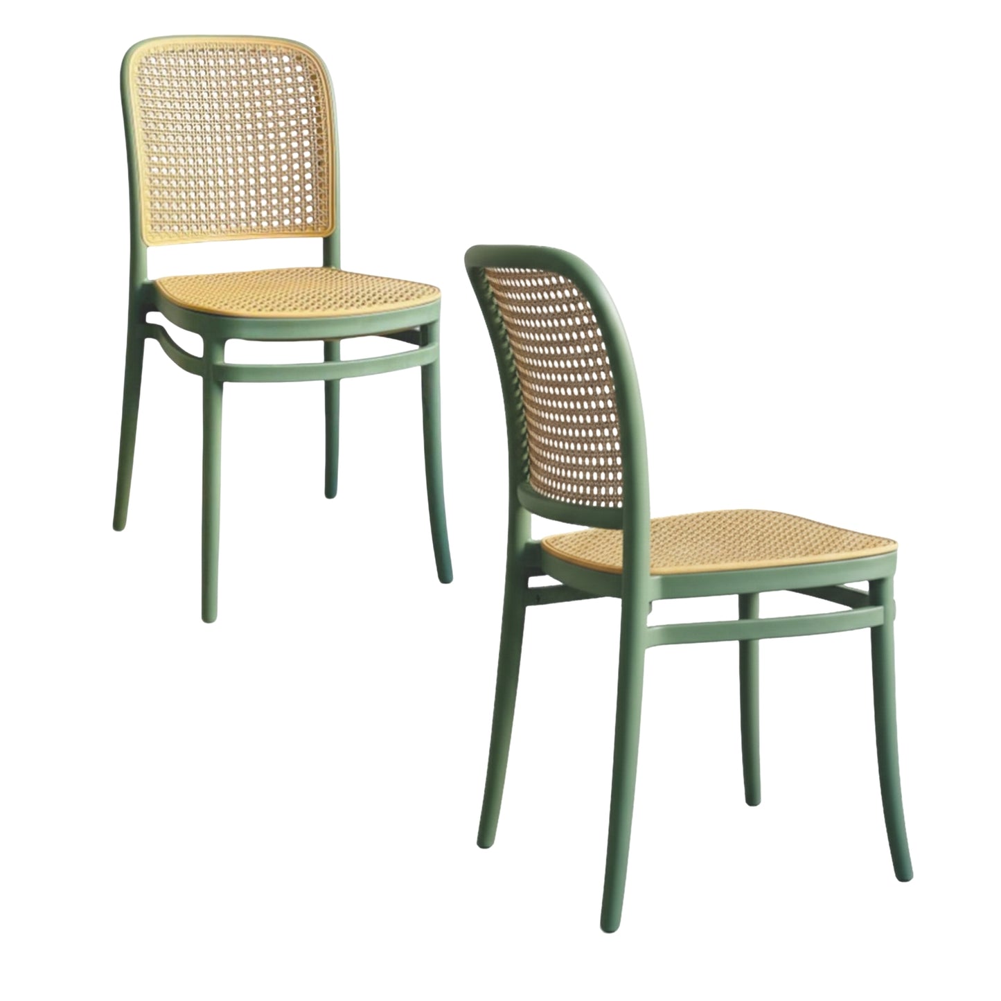 Silla En Polipropileno Solea Redonda Tipo Mimbre