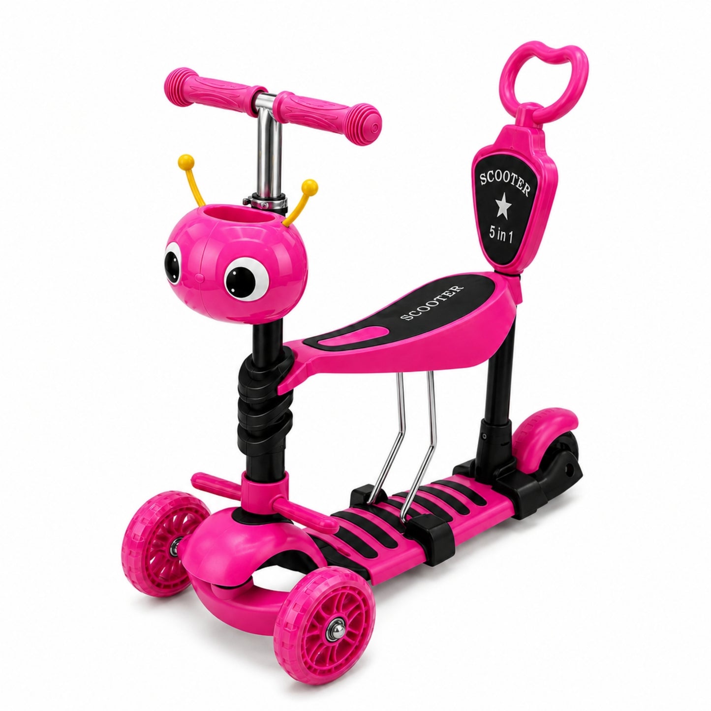 Scooter 5 En 1, 3 Ruedas Y Base Antideslizante