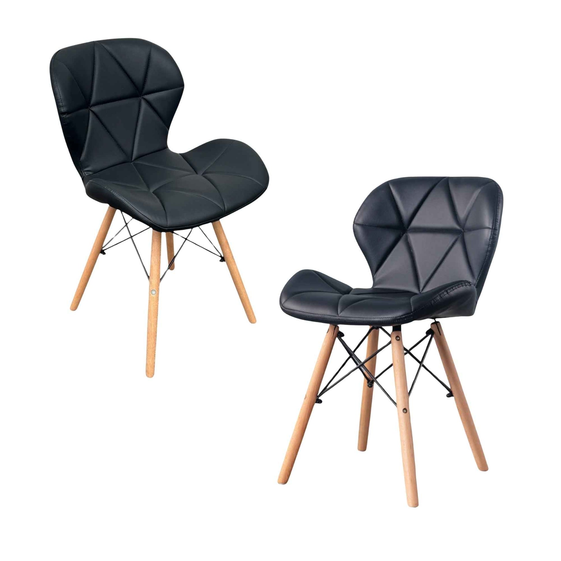 Set de sillas Mariposa negras para comedor o restaurante
