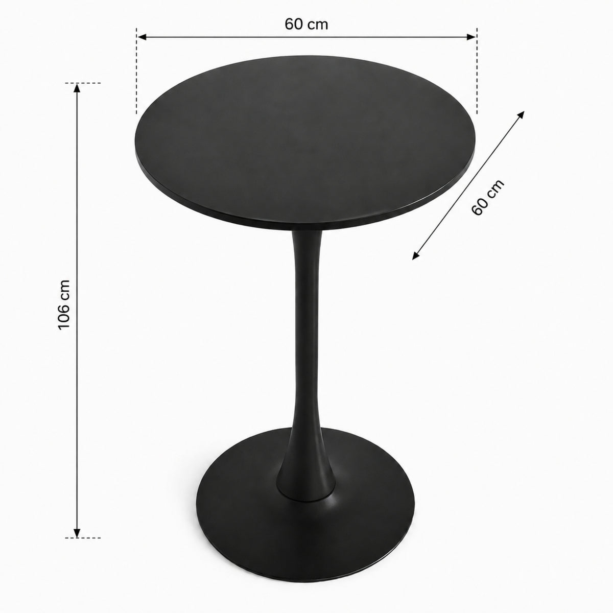 Mesa Coctelera Redonda Tulip 60cm2