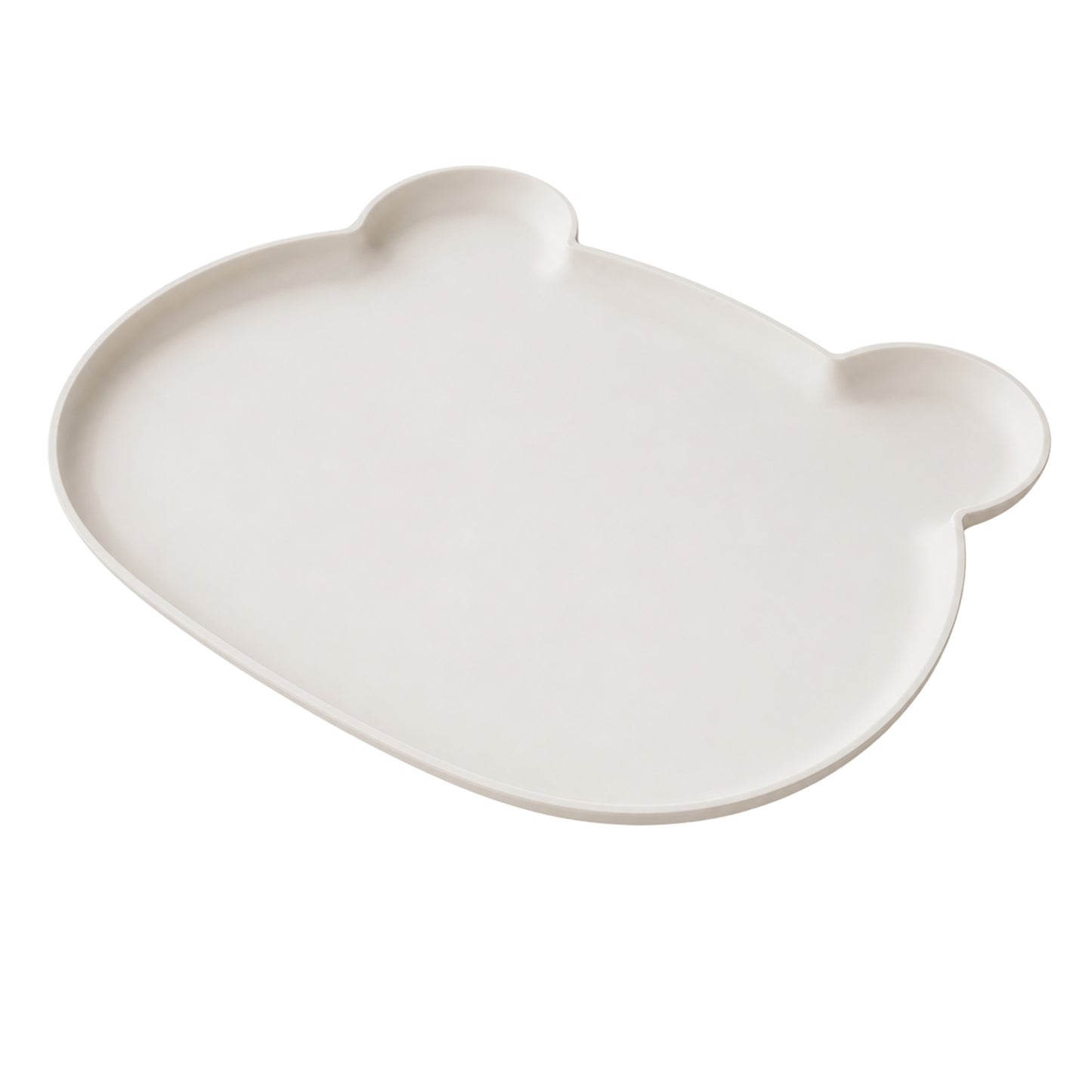 Vista superior de mesita auxiliar Panda beige para sala o negocio