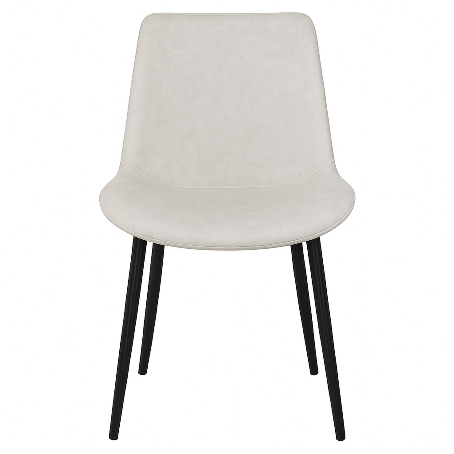 Silla Luxury Spoon En Cuero Con Patas Metálicas