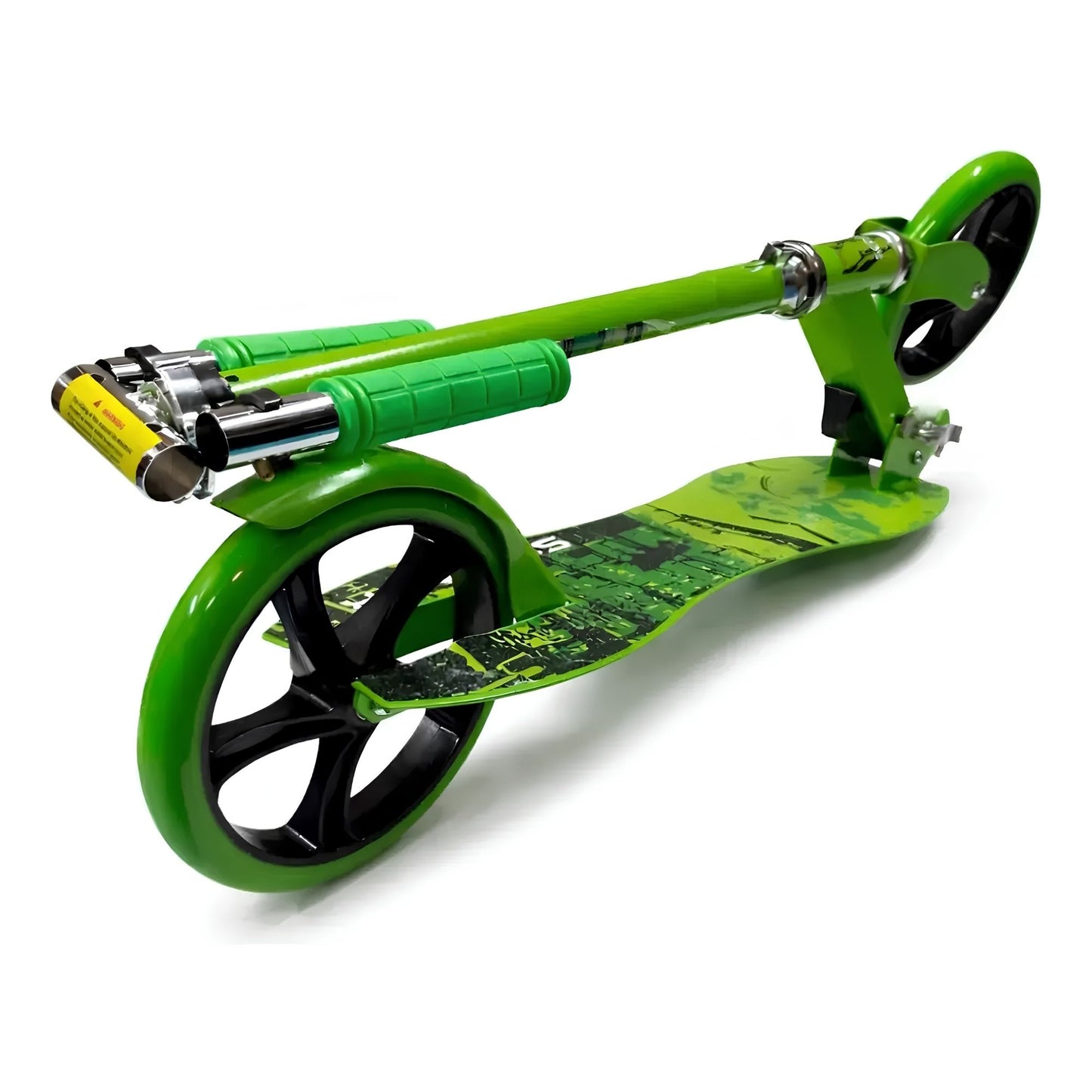 Scooter verde con diseño de guitarra para niños, jóvenes y adultos