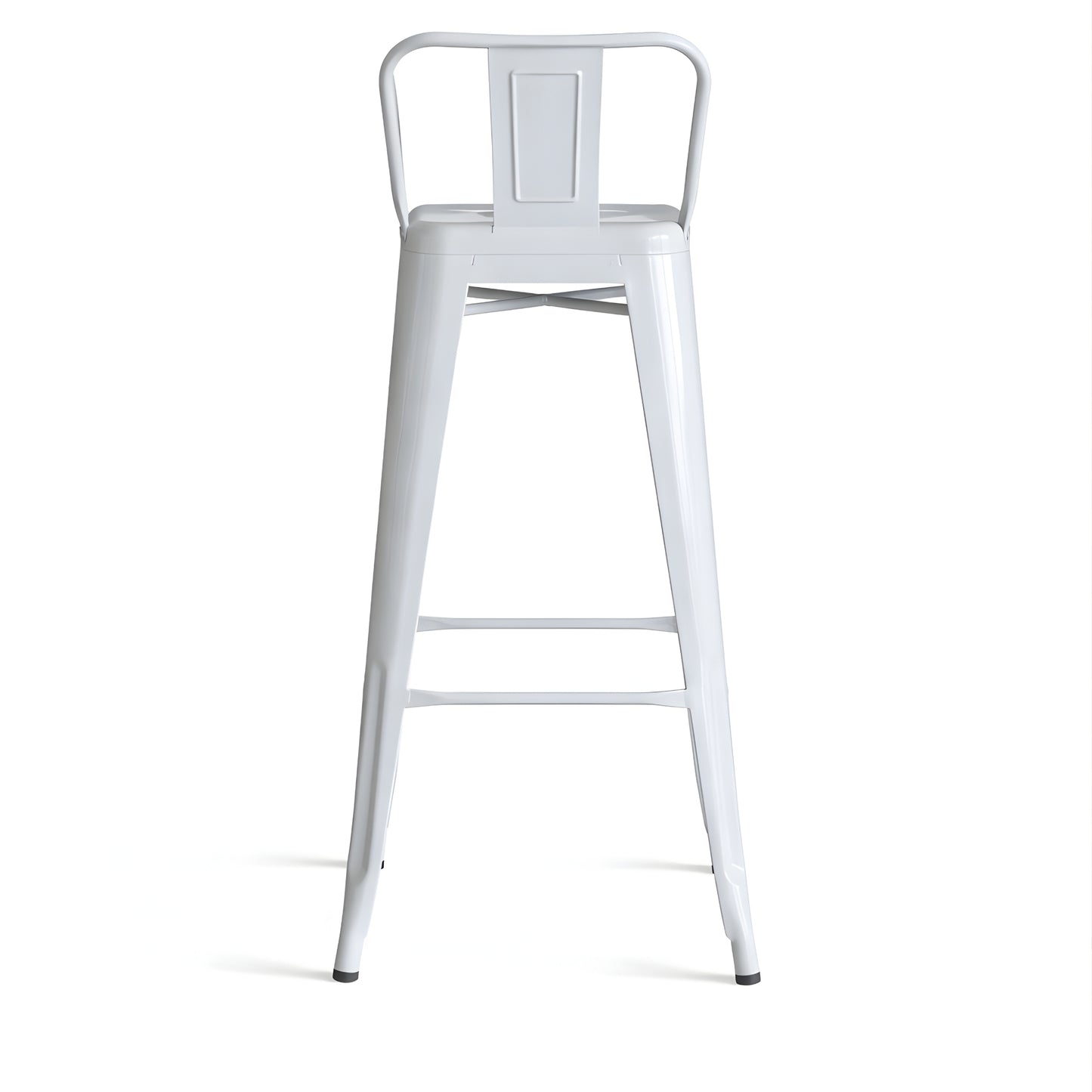 Taburete Tolix blanco estilo industrial para restaurante o negocio