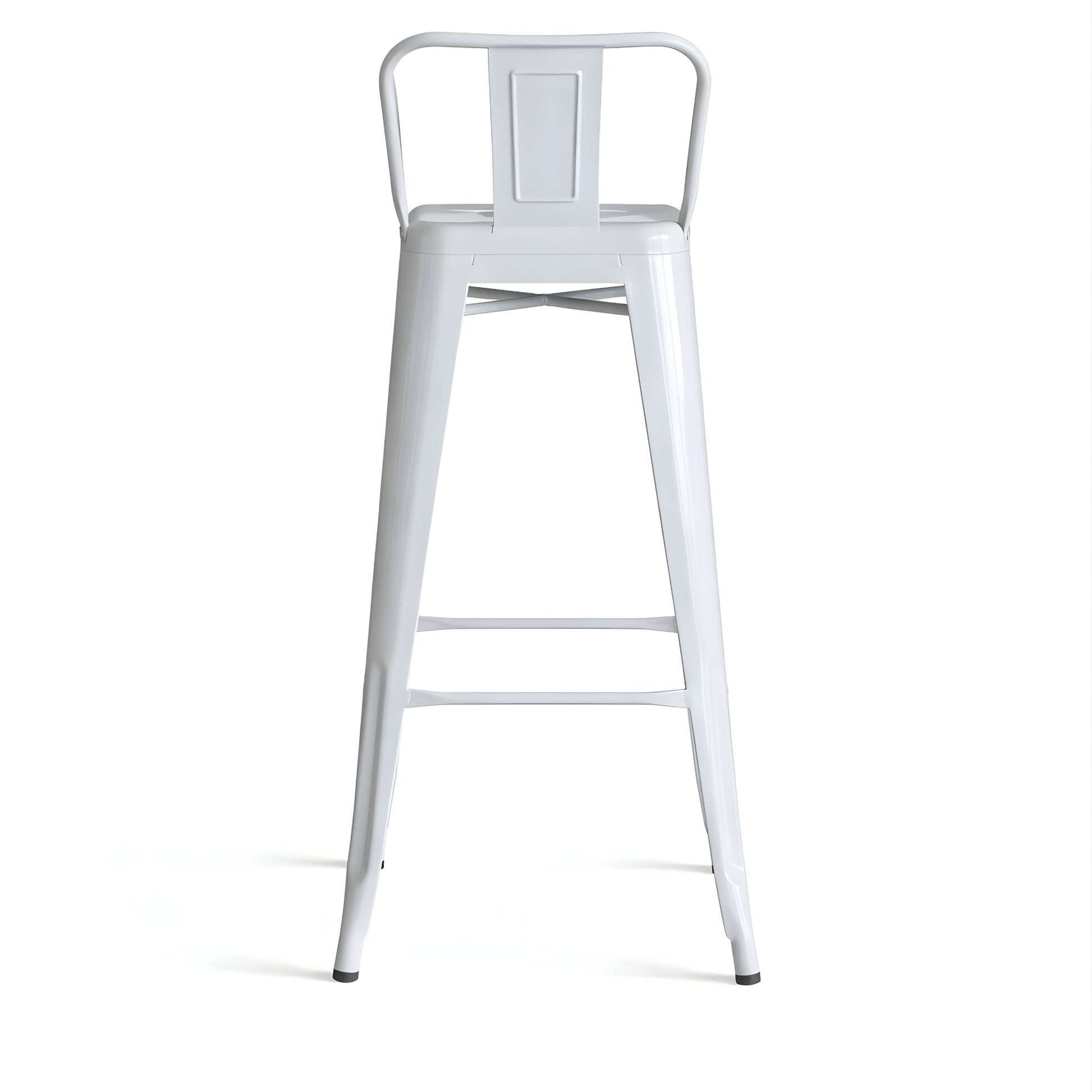 Taburete Tolix blanco estilo industrial para restaurante o negocio