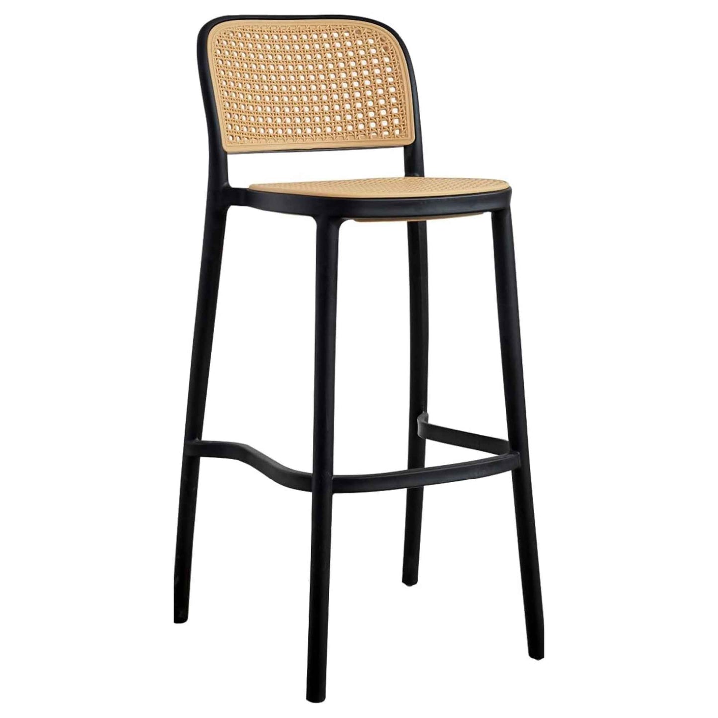 Silla de barra Solea en polipropileno para cocina, bar, cafetería y hogar moderno