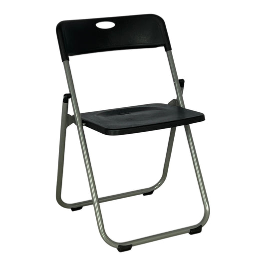Sillas Color Negro Silla Plegable Plástico Reforzada