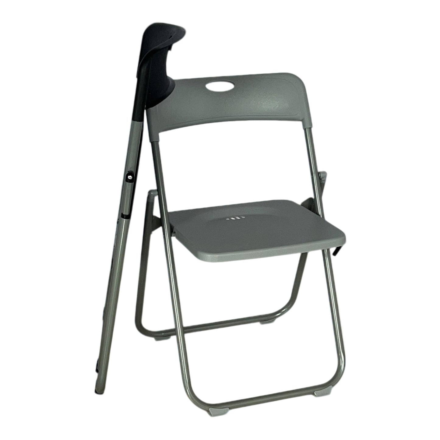 Sillas Color Negro Silla Plegable Plástico Reforzada