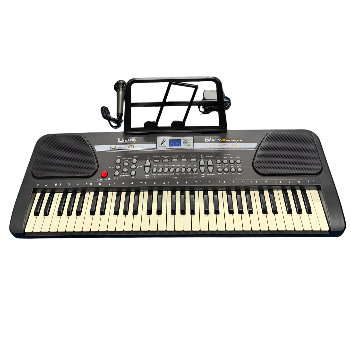 Organeta Electrónica De 61 Teclas Con Micrófono