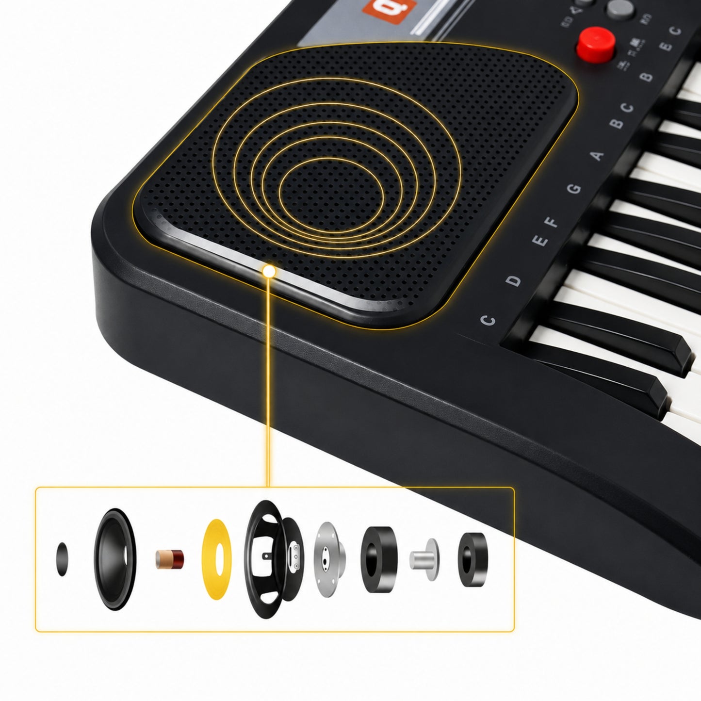 Organeta Electrónica De 61 Teclas Con Micrófono
