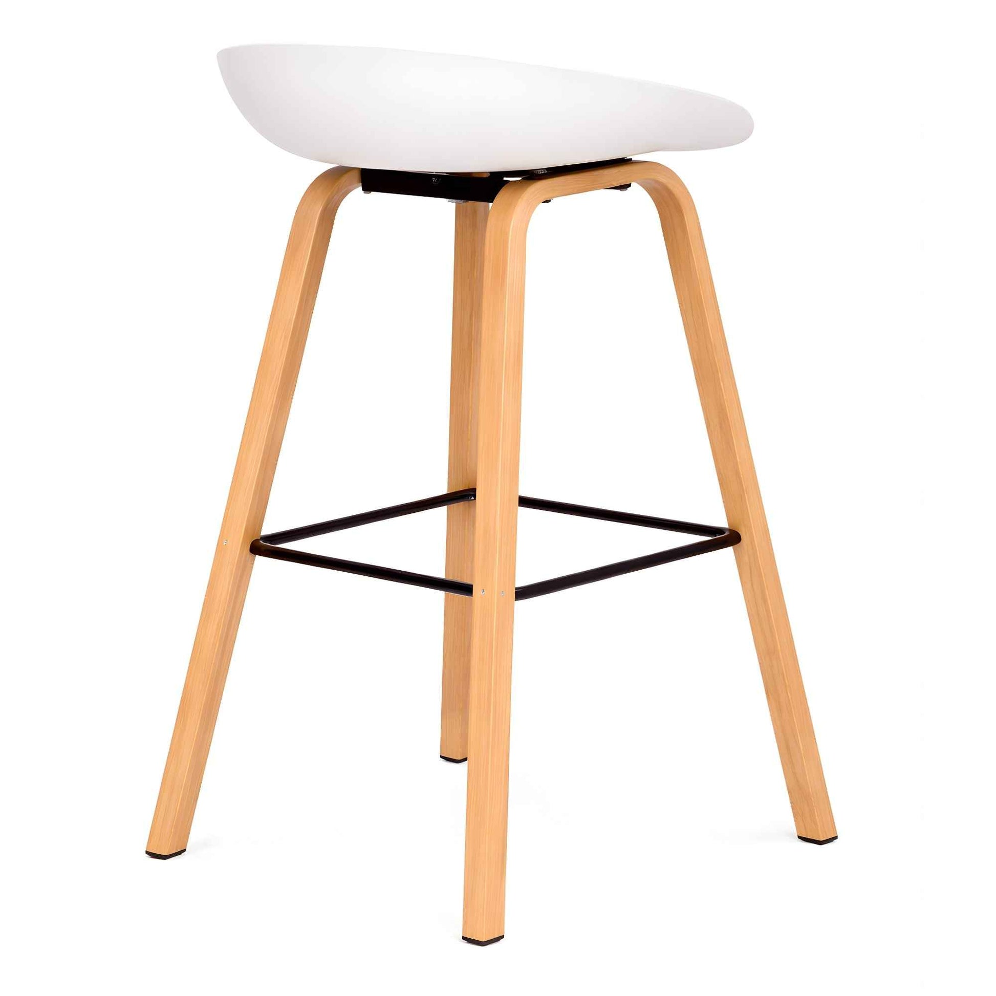 Silla de comedor blanca con patas metálicas estilo madera para hogar