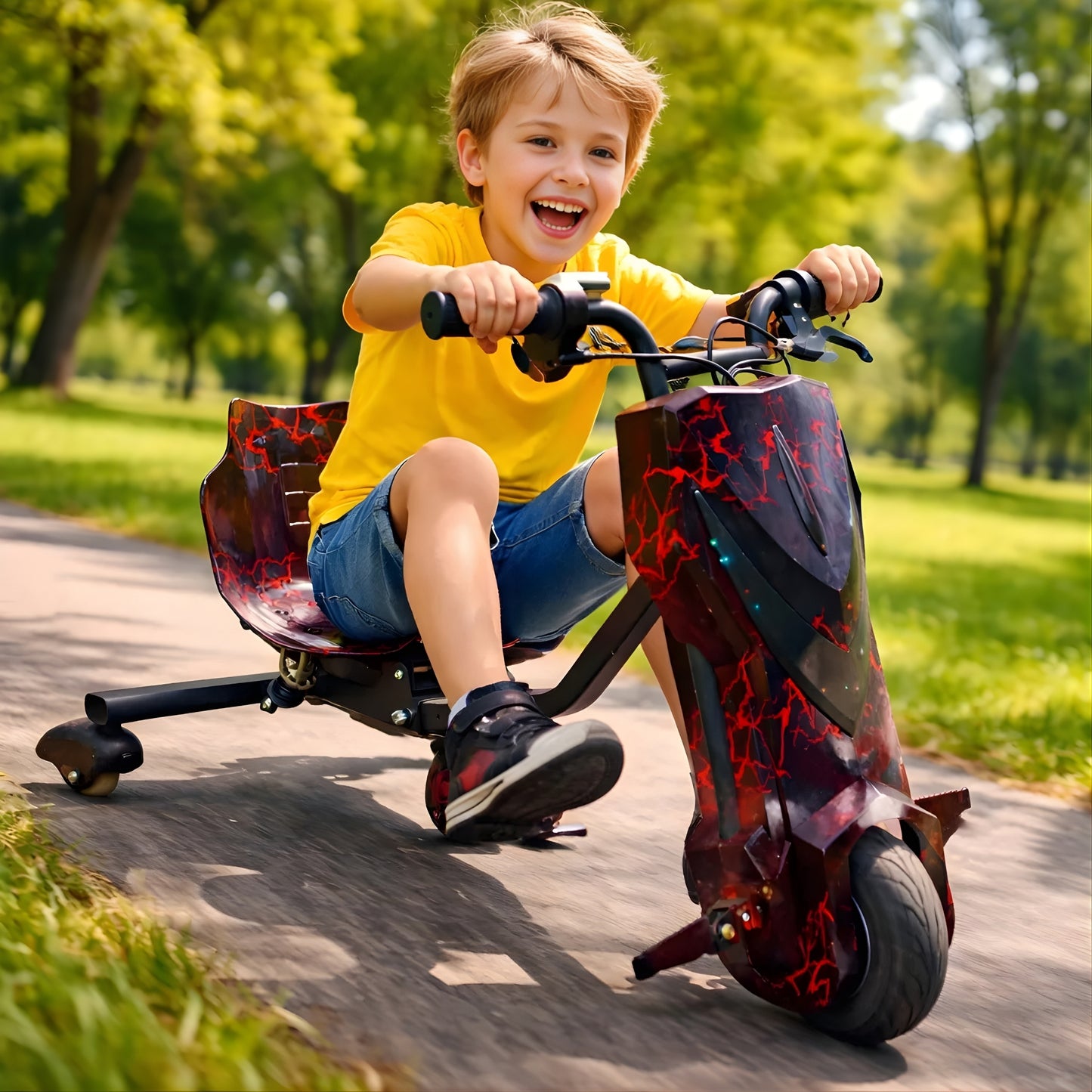 Triciclo Eléctrico Drift Para Niños, Jóvenes Y Adultos