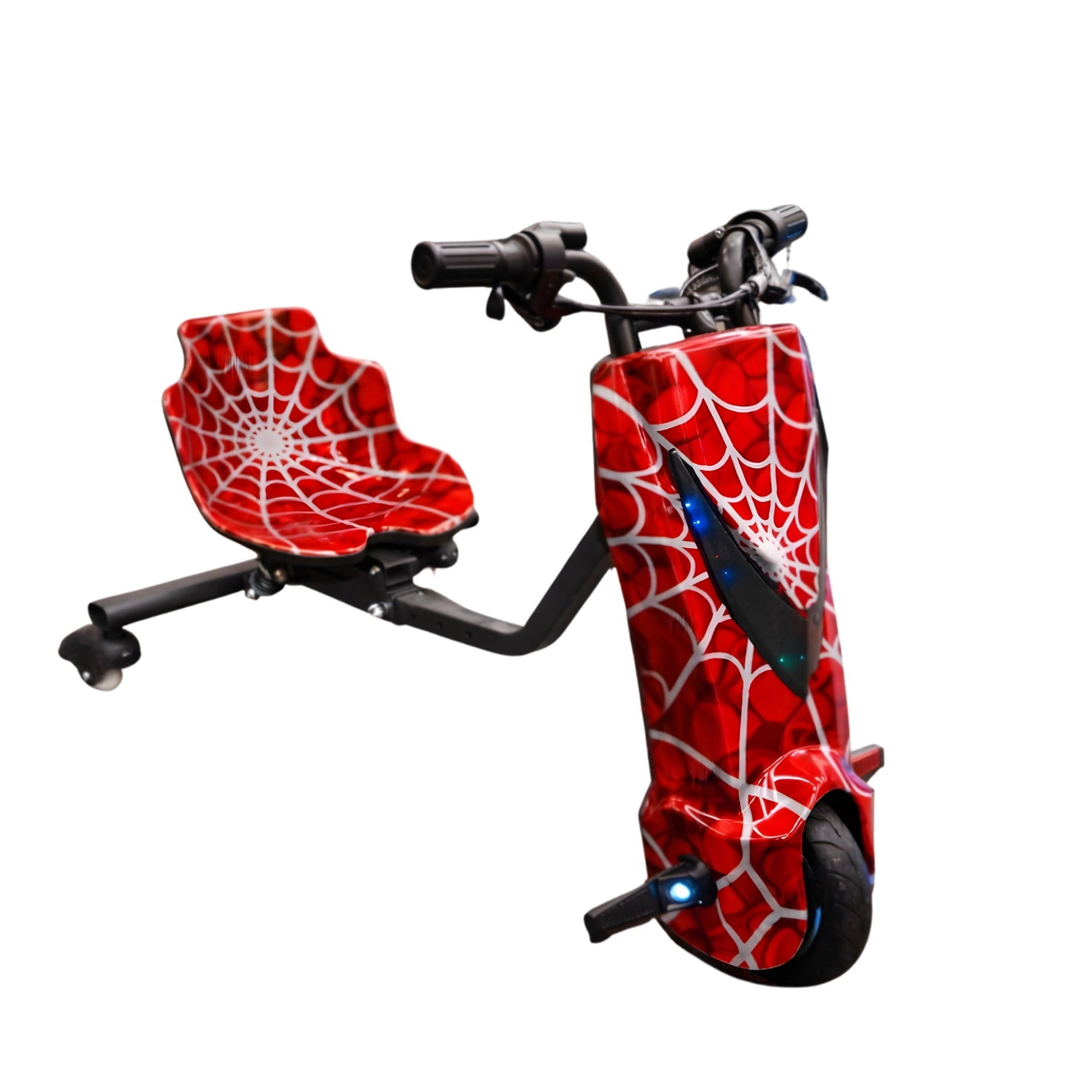 Triciclo eléctrico rojo para niños y jóvenes con uso supervisado