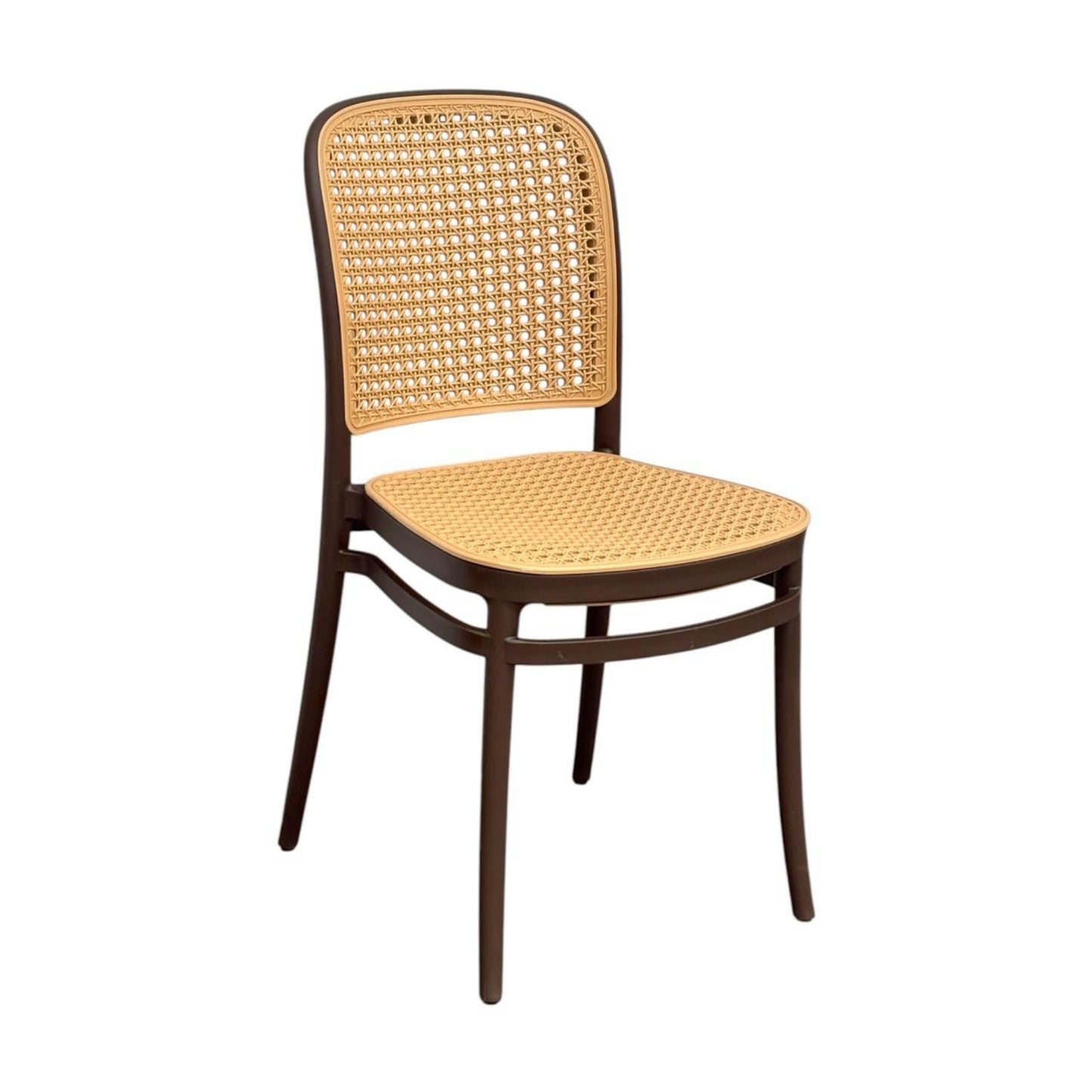 Silla En Polipropileno Solea Redonda Tipo Mimbre
