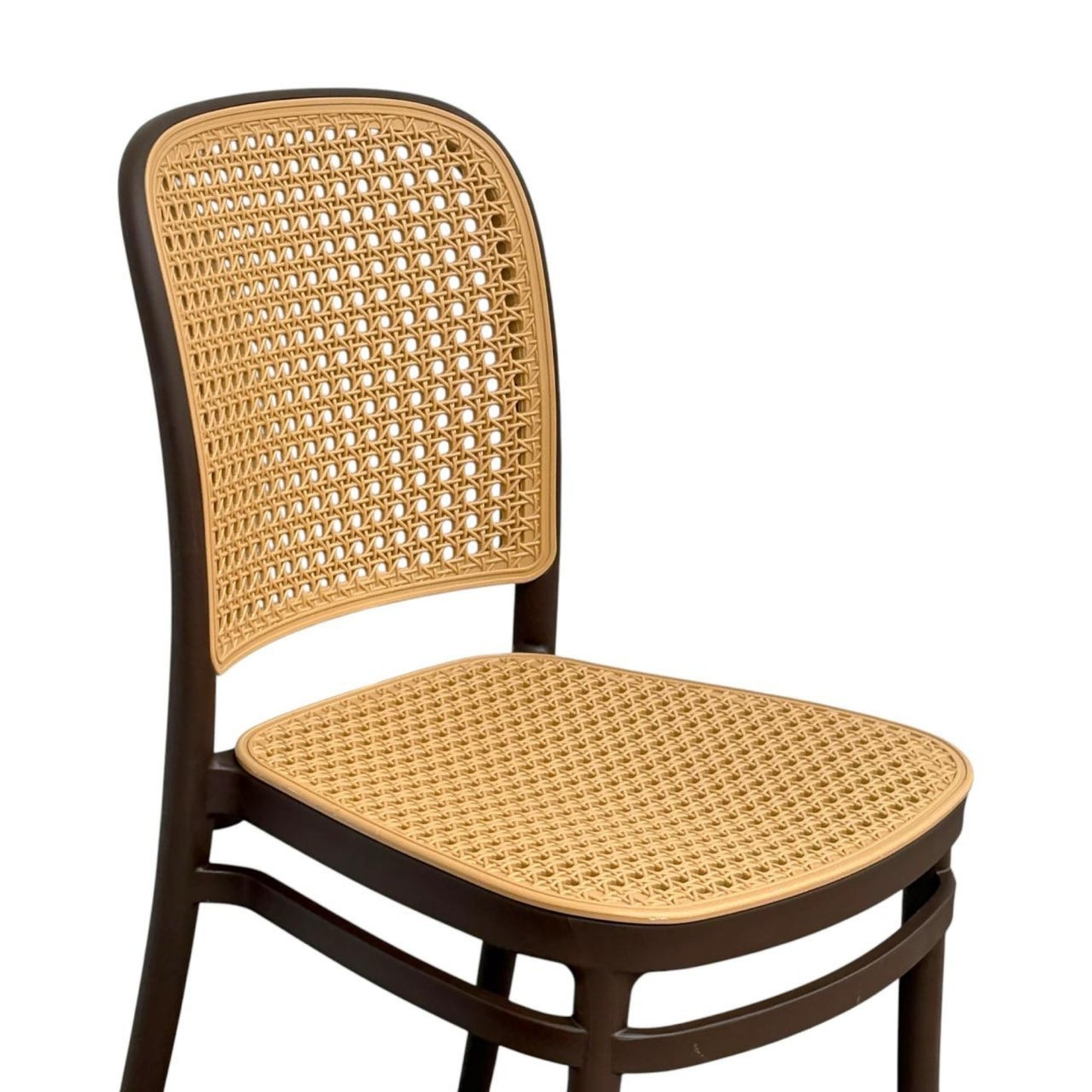 Silla En Polipropileno Solea Redonda Tipo Mimbre
