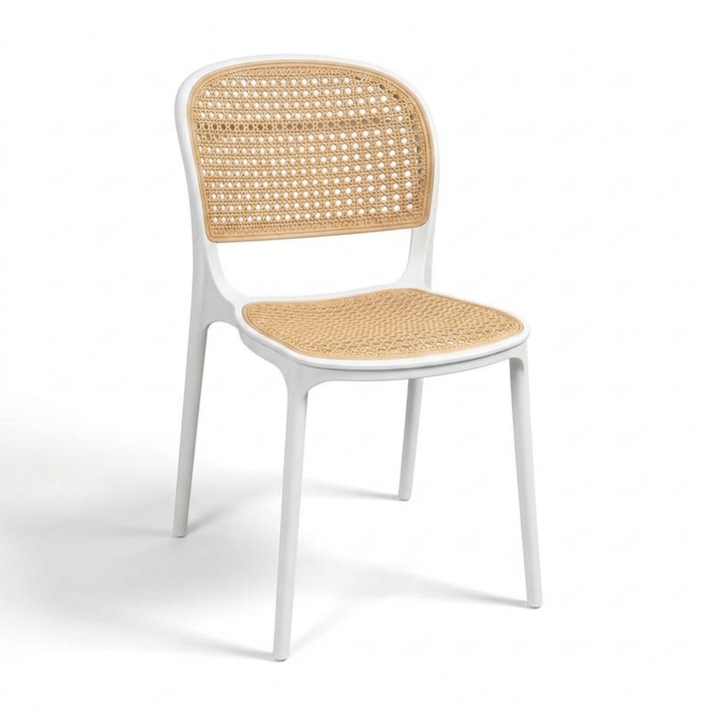 Set de sillas Solea cuadradas en polipropileno para comedor, terraza y negocio