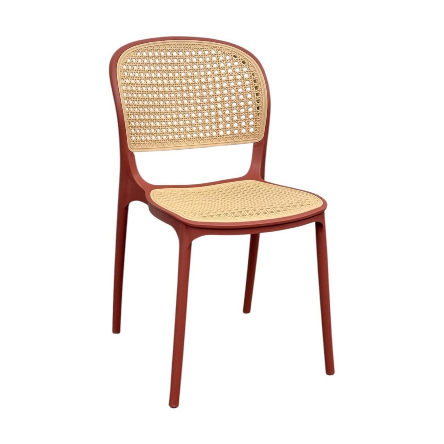 Silla Solea cuadrada en polipropileno resistente para uso interior y exterior