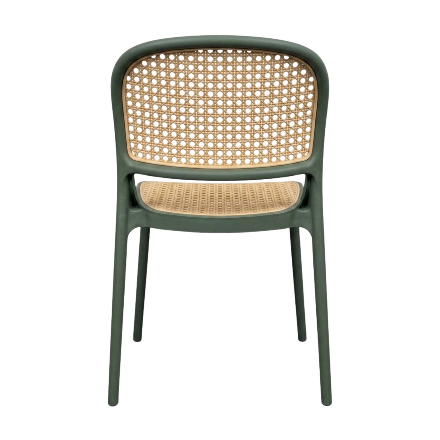 Silla Solea blanca cuadrada con brazos para espacios modernos y uso diario