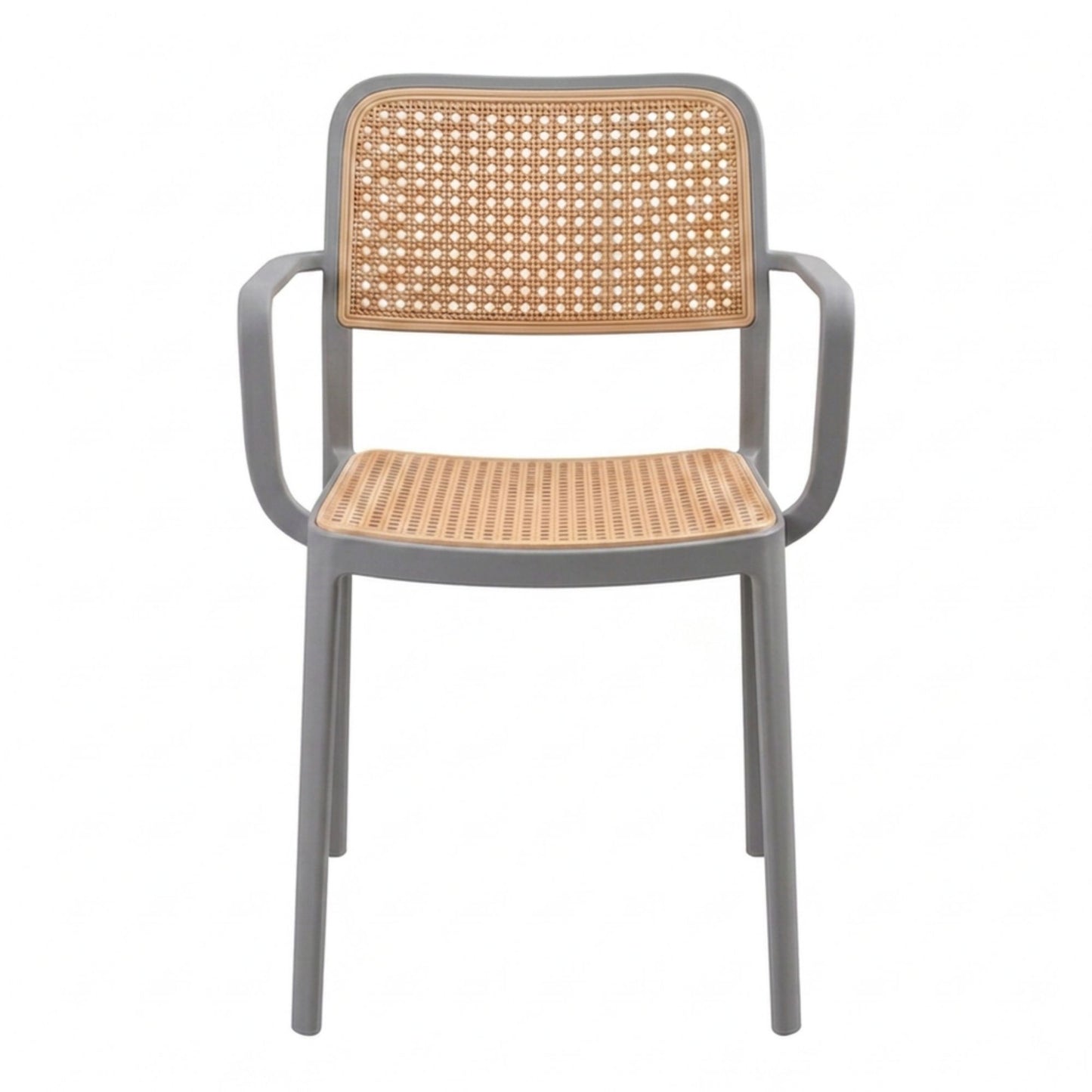 Silla Solea beige con brazos para comedor, cocina y decoración moderna