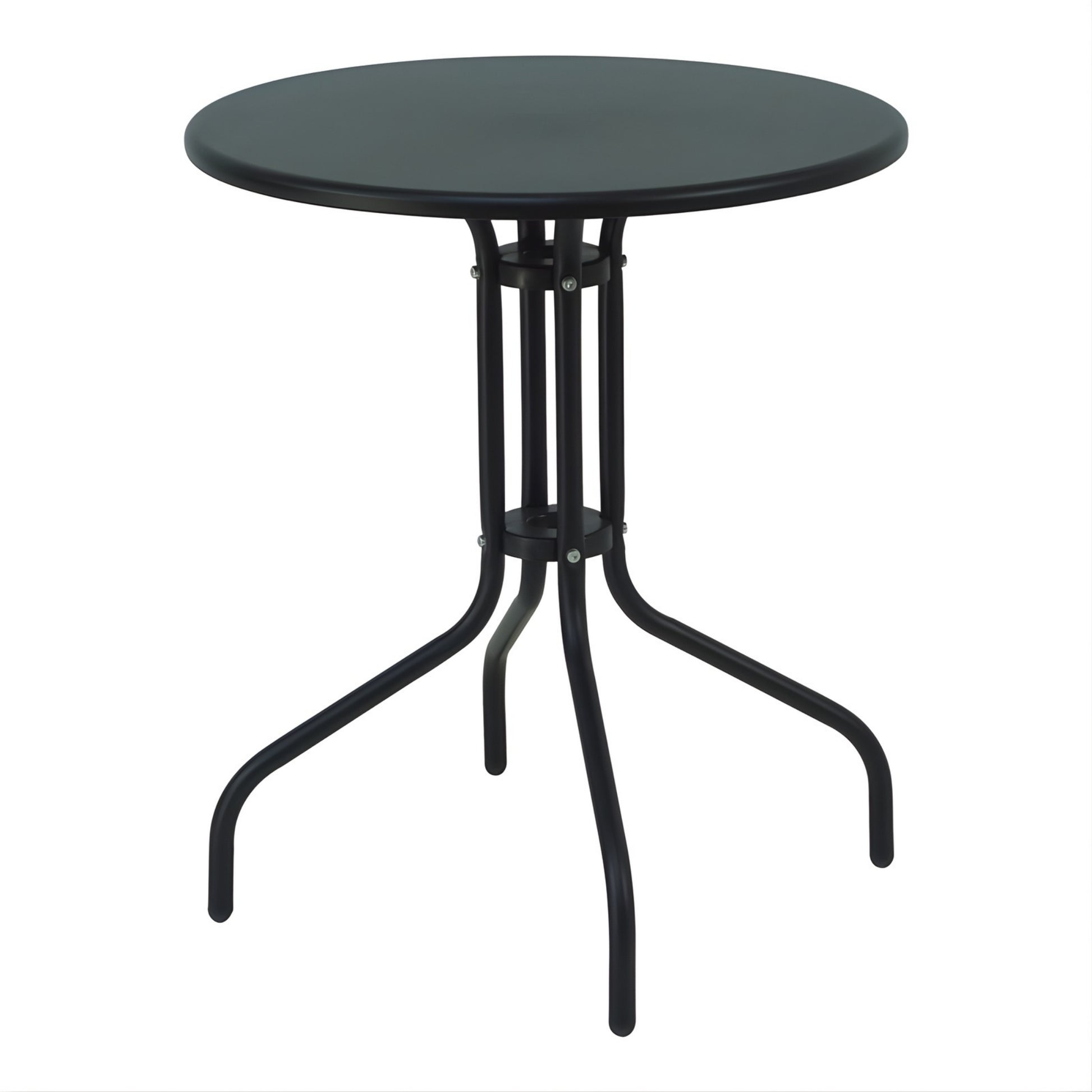 Mesa Lino metálica con diseño moderno para comedor auxiliar, balcón y negocio
