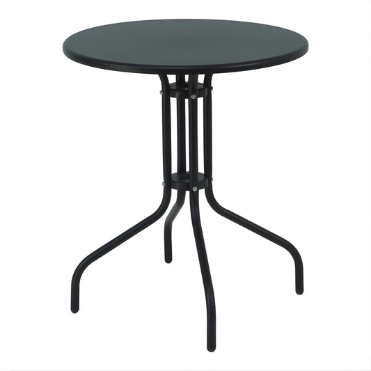 Mesa Lino metálica con diseño moderno para comedor auxiliar, balcón y negocio