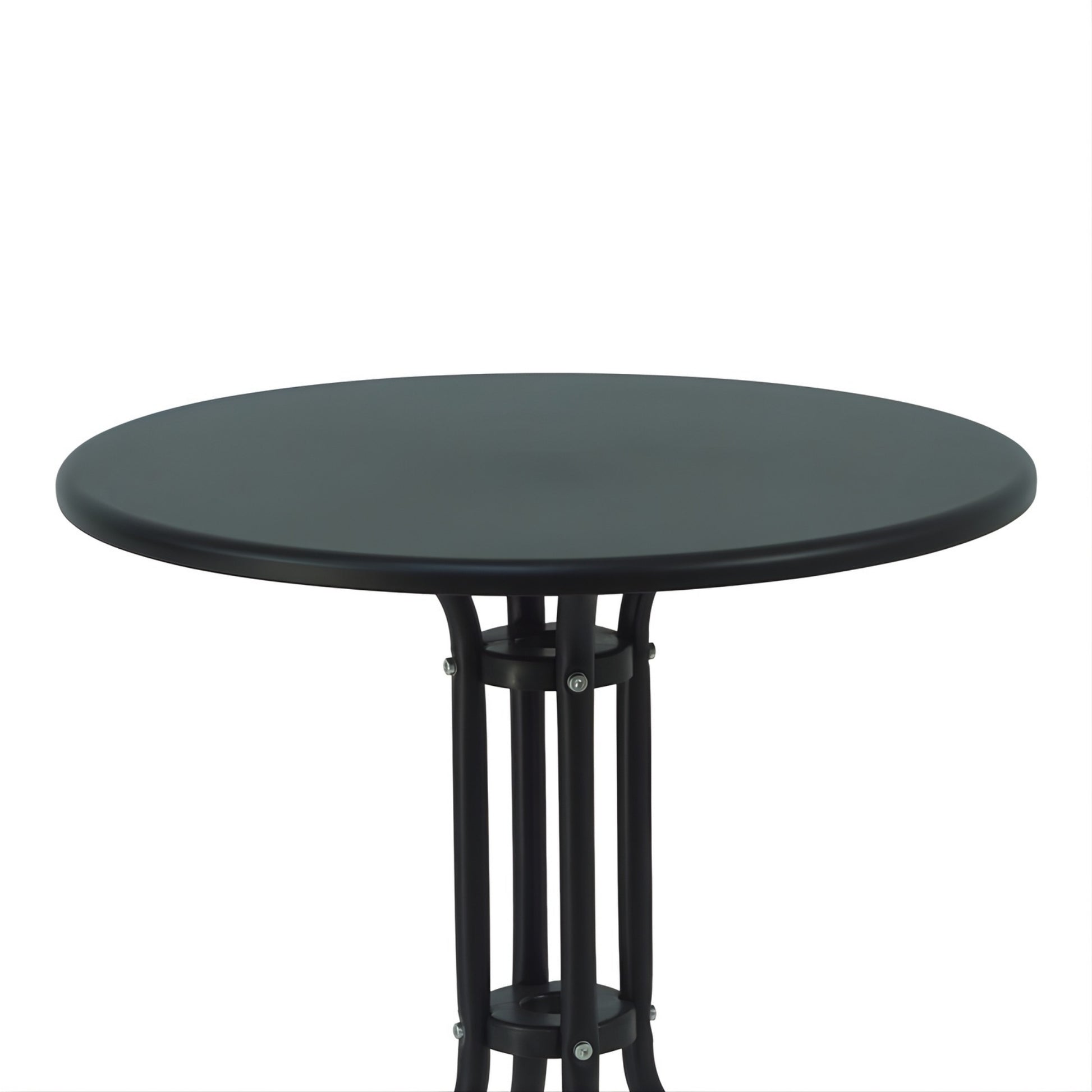 Mesa redonda Lino con superficie metálica para restaurante, bar y hogar