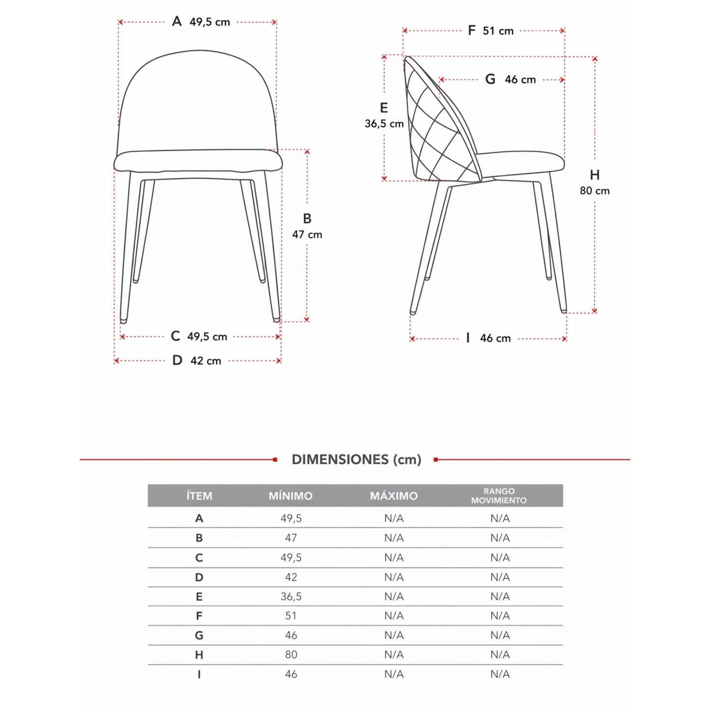 Silla Ali Tapizada En Tela Gris