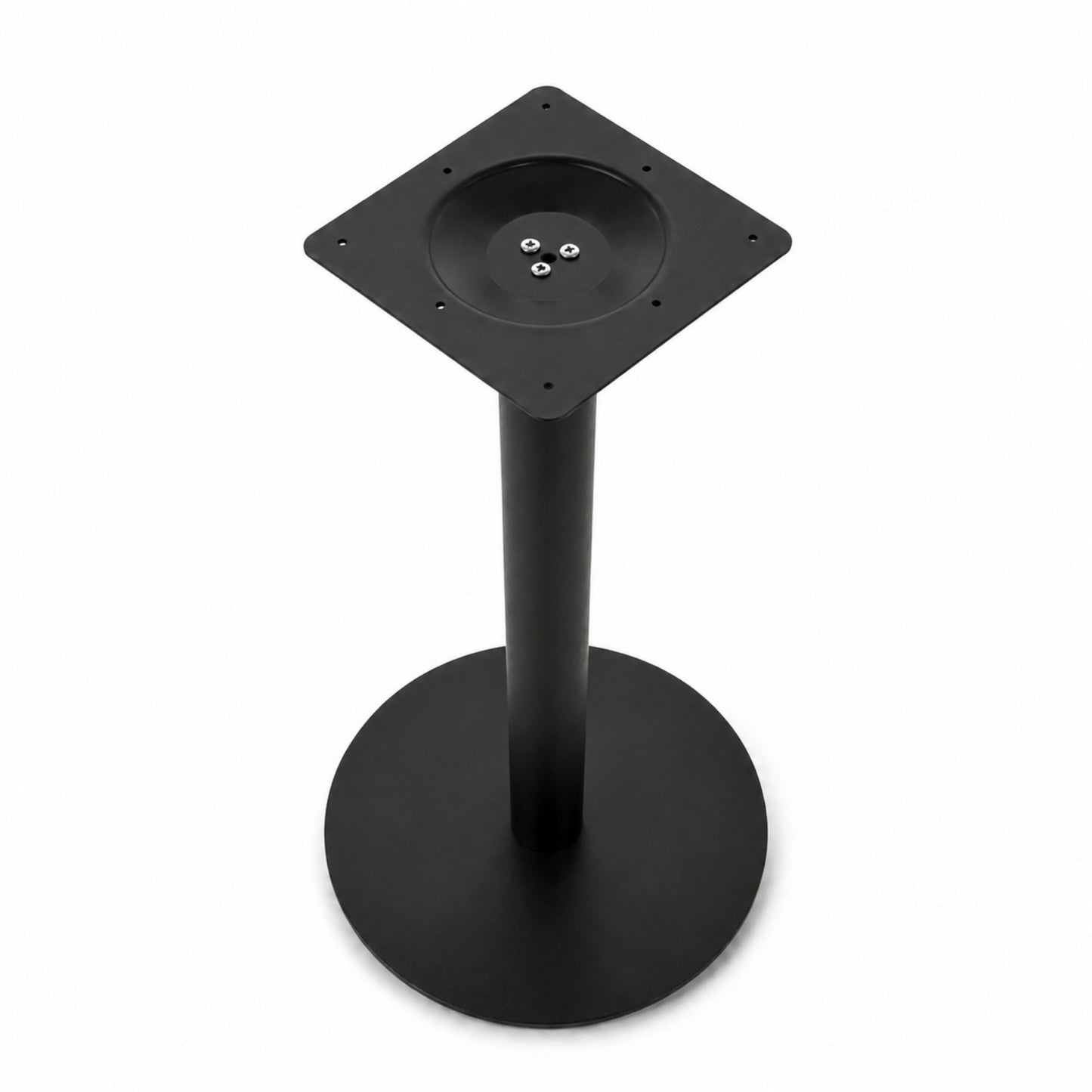 Base metálica circular para mesa de comedor, bar, negocio y espacios comerciales